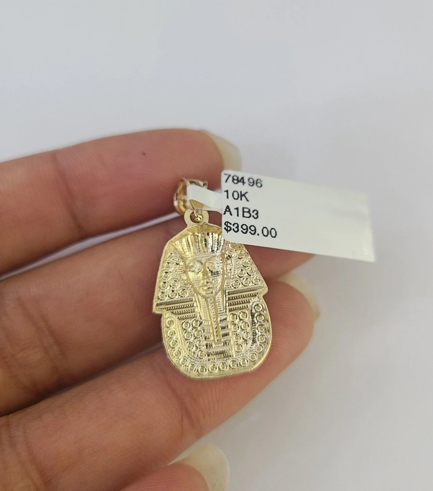 10k 2.5mm Rope Chain Pharaoh Pendant 18"-30" Yellow Gold Set Charm Necklace - Image 7