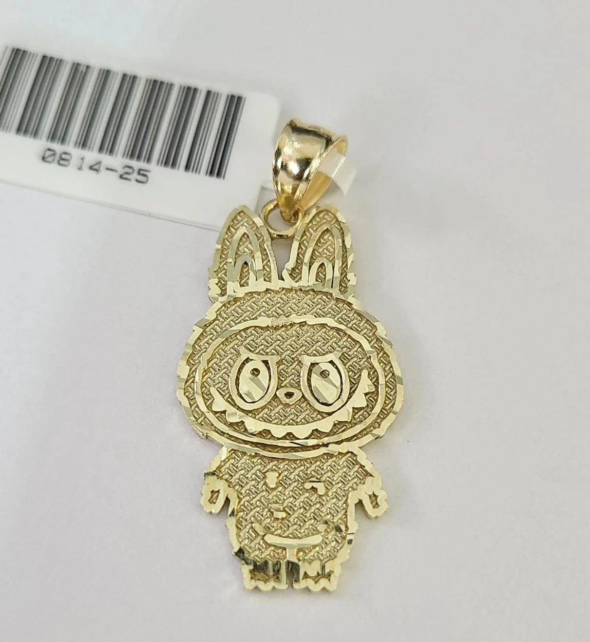 10k Cartoon Monster Charm Pendant Men Women 10kt Real Yellow Gold - Image 3