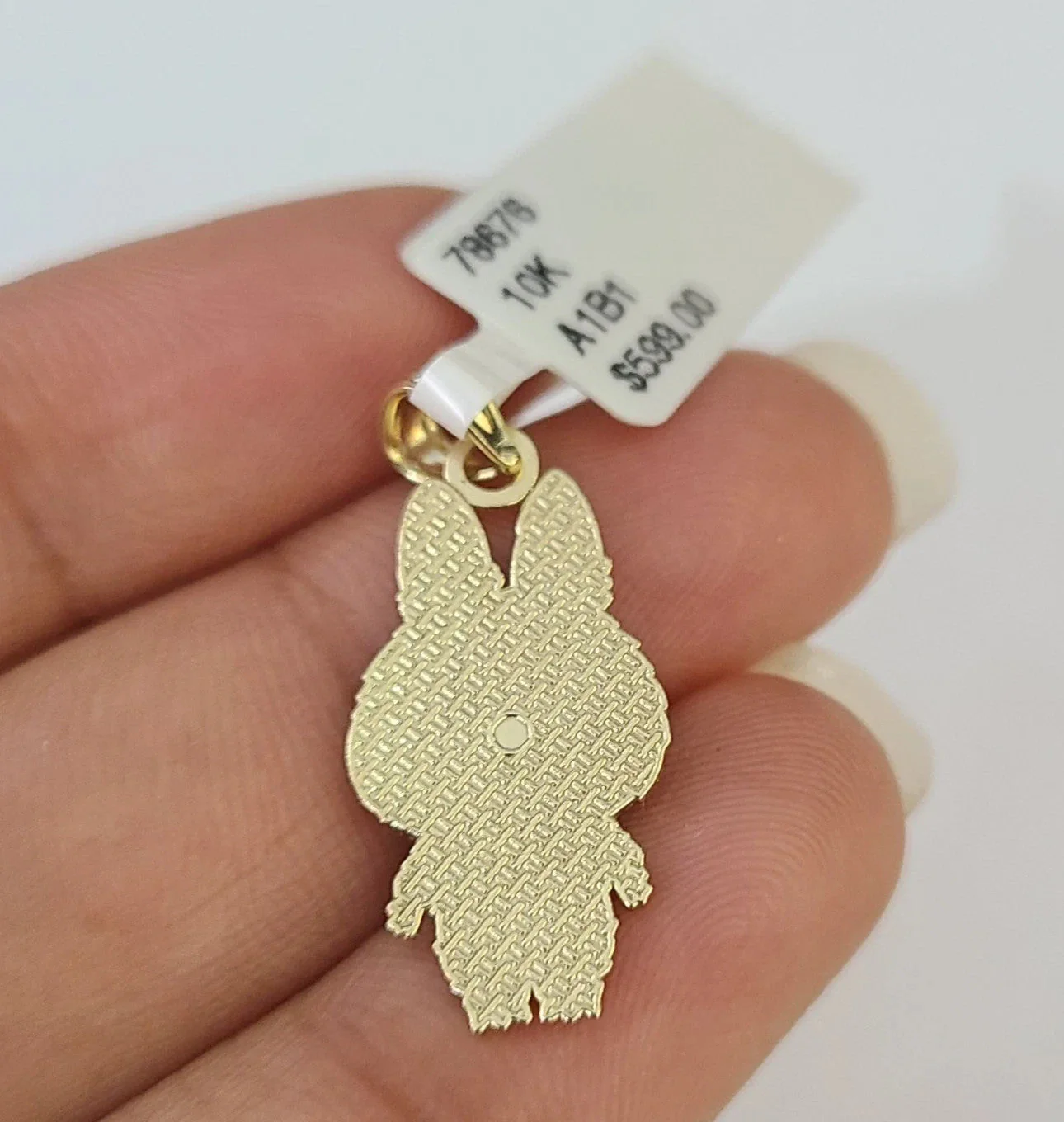 10k Cartoon Monster Charm Pendant Men Women 10kt Real Yellow Gold - Image 4
