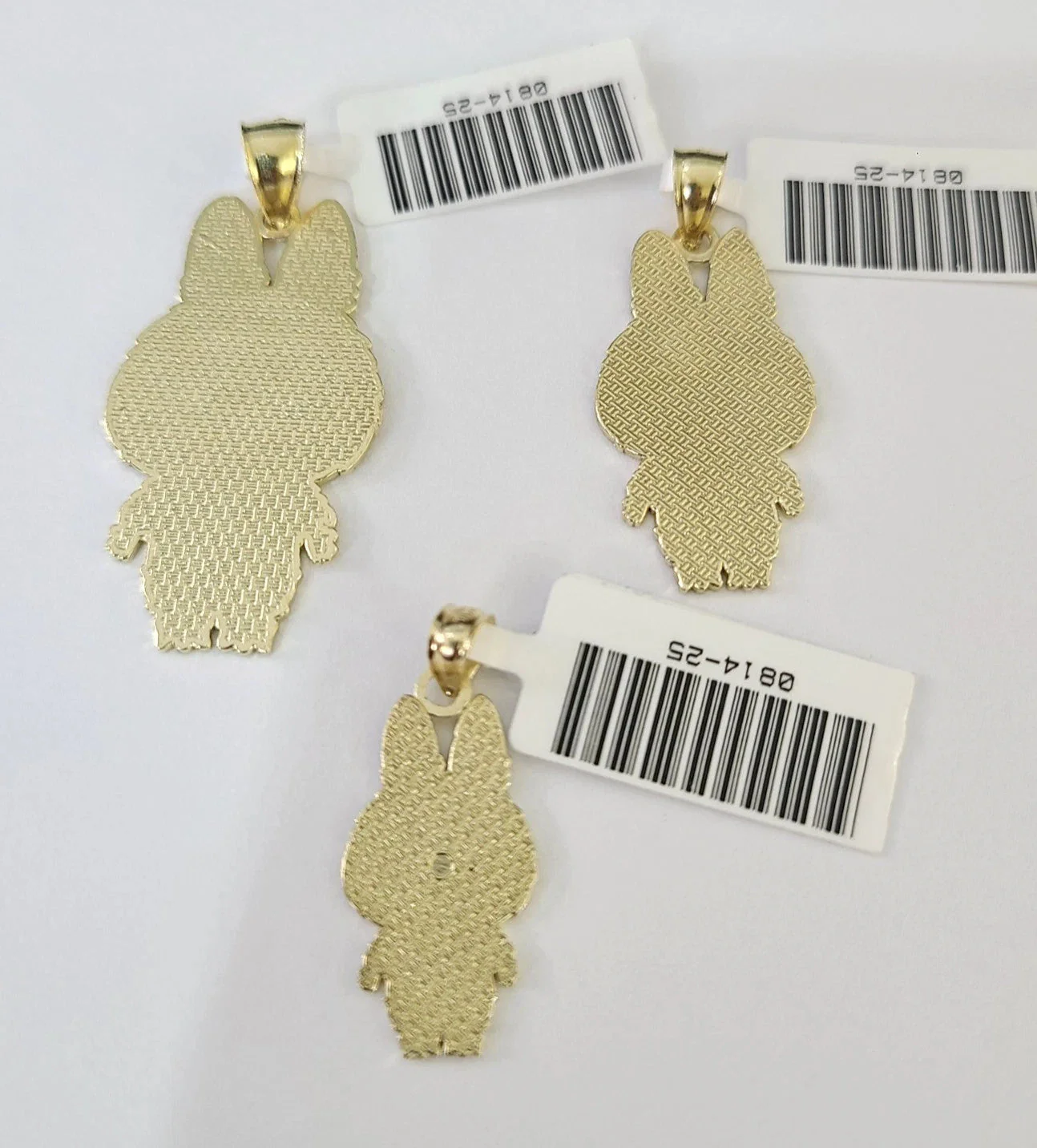 10k Cartoon Monster Charm Pendant Men Women 10kt Real Yellow Gold - Image 6
