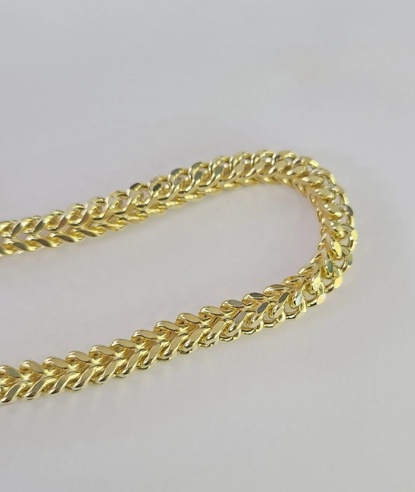 10k Franco Bracelet 6mm 8" Inch Yellow Gold Men Women Link Real 10kt - Image 4