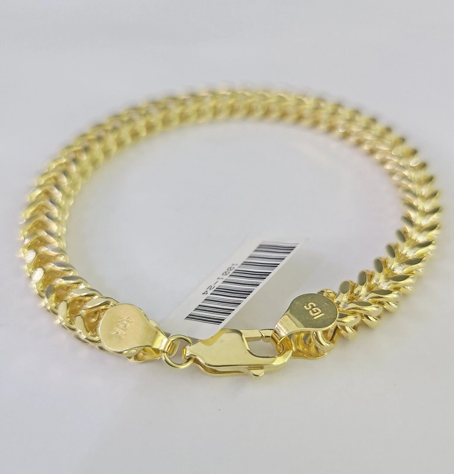 10k Franco Bracelet 6mm 8" Inch Yellow Gold Men Women Link Real 10kt - Image 8