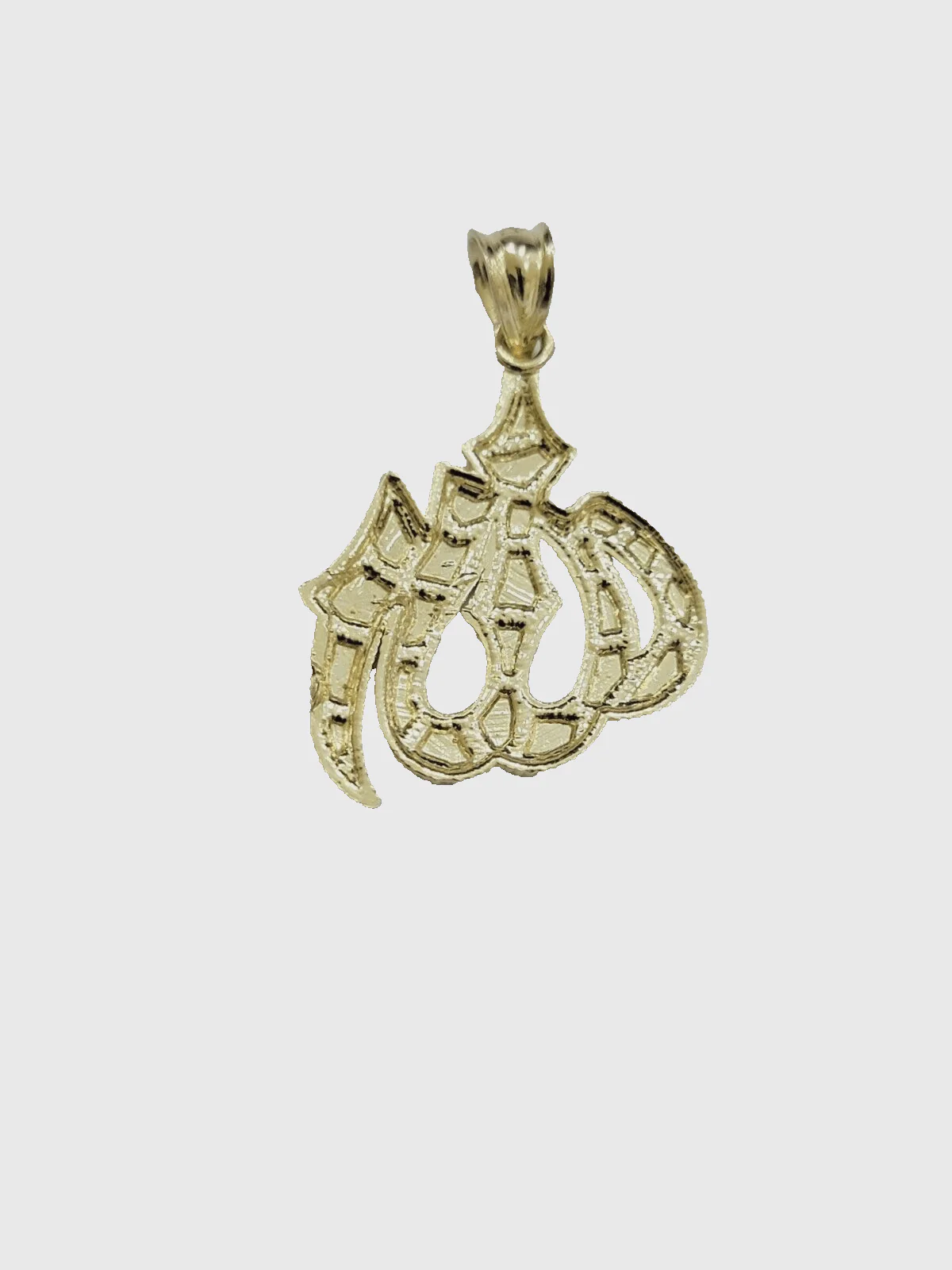 10k Gold Allah Charm Miami Cuban Chain 20" 3mm Necklace Pendant , REAL 10kt SET - Image 3