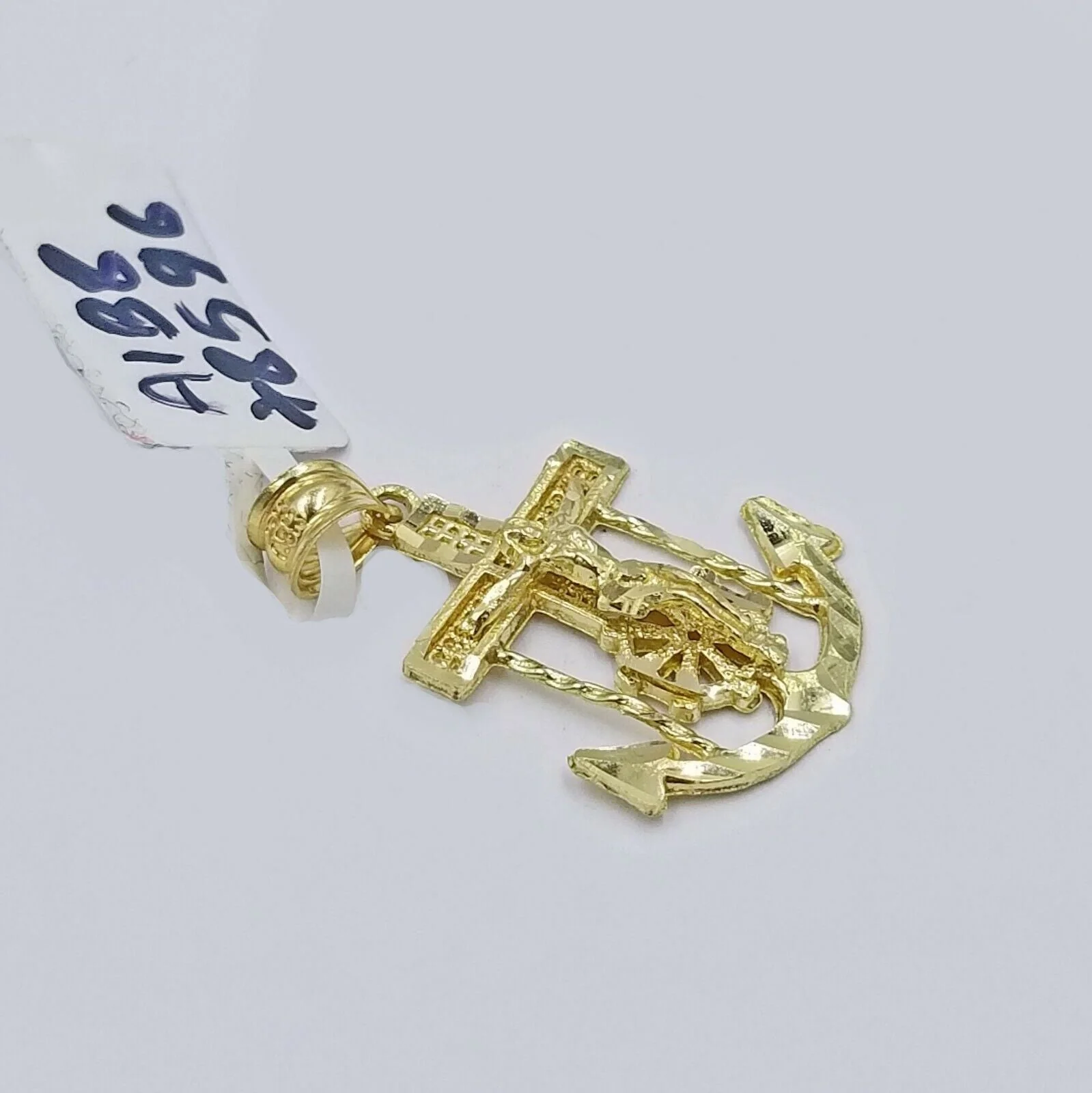 10k Gold Anchor Pendent Rope Chain 2.5mm 18" 20" 22" 24" 26" 10kt Necklace Charm - Image 4