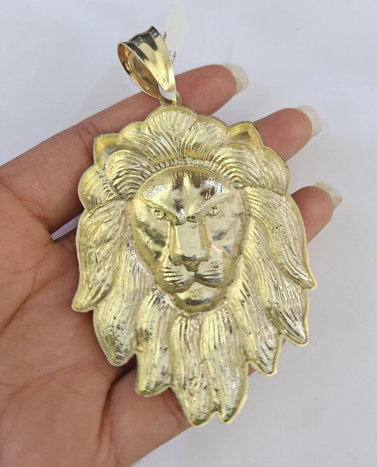 10k Gold Byzantine Necklace Lion Head Charm Pendant 20"-30" 8mm SET Chain - Image 7