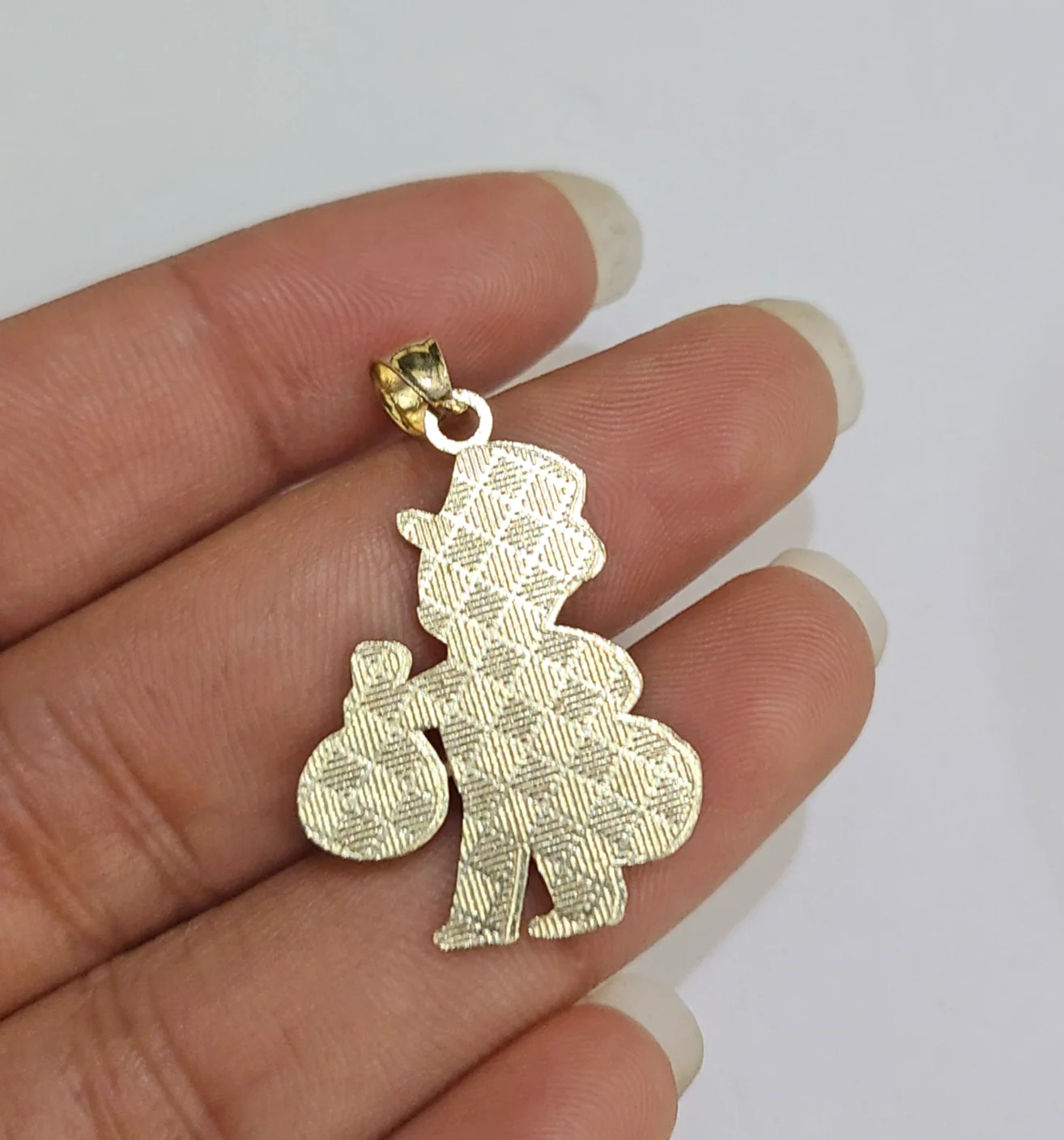 10k Gold Chain Miami Cuban Grandpa Money Bag Charm Set 4mm 18"28" Necklace - Image 7