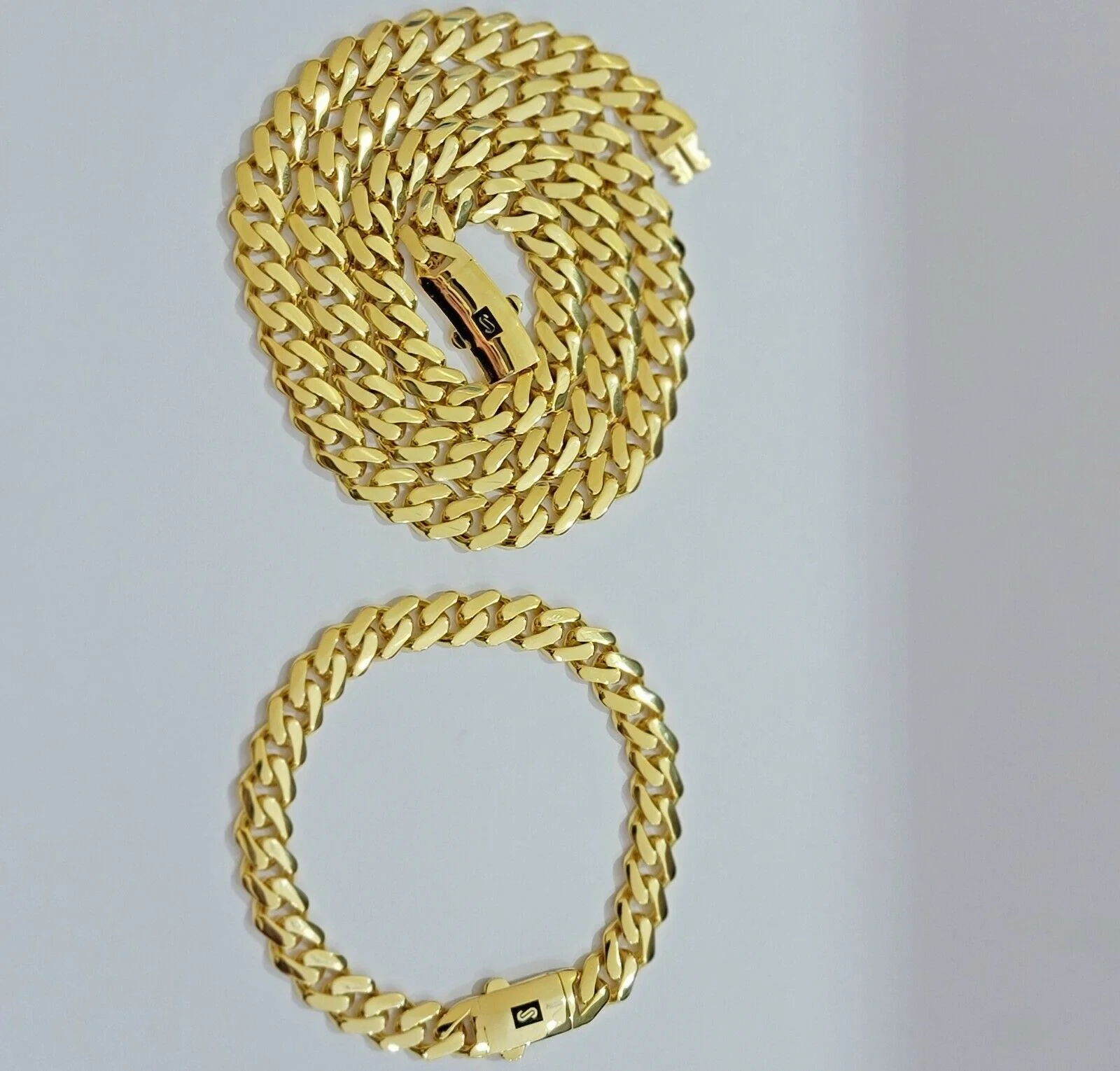 10k Gold Chain Miami Cuban Royal Link 8.5 mm 24" Shiny Plain Necklace, REAL 10KT - Image 7