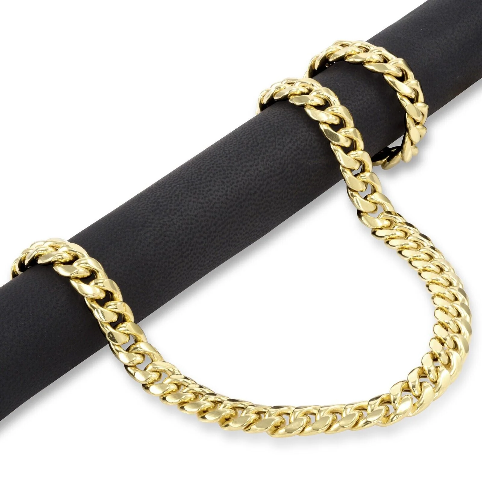 10k Gold Chain Necklace 24 Inch 9mm Miami Cuban Link Mens REAL 10kt Yellow Gold - Image 7