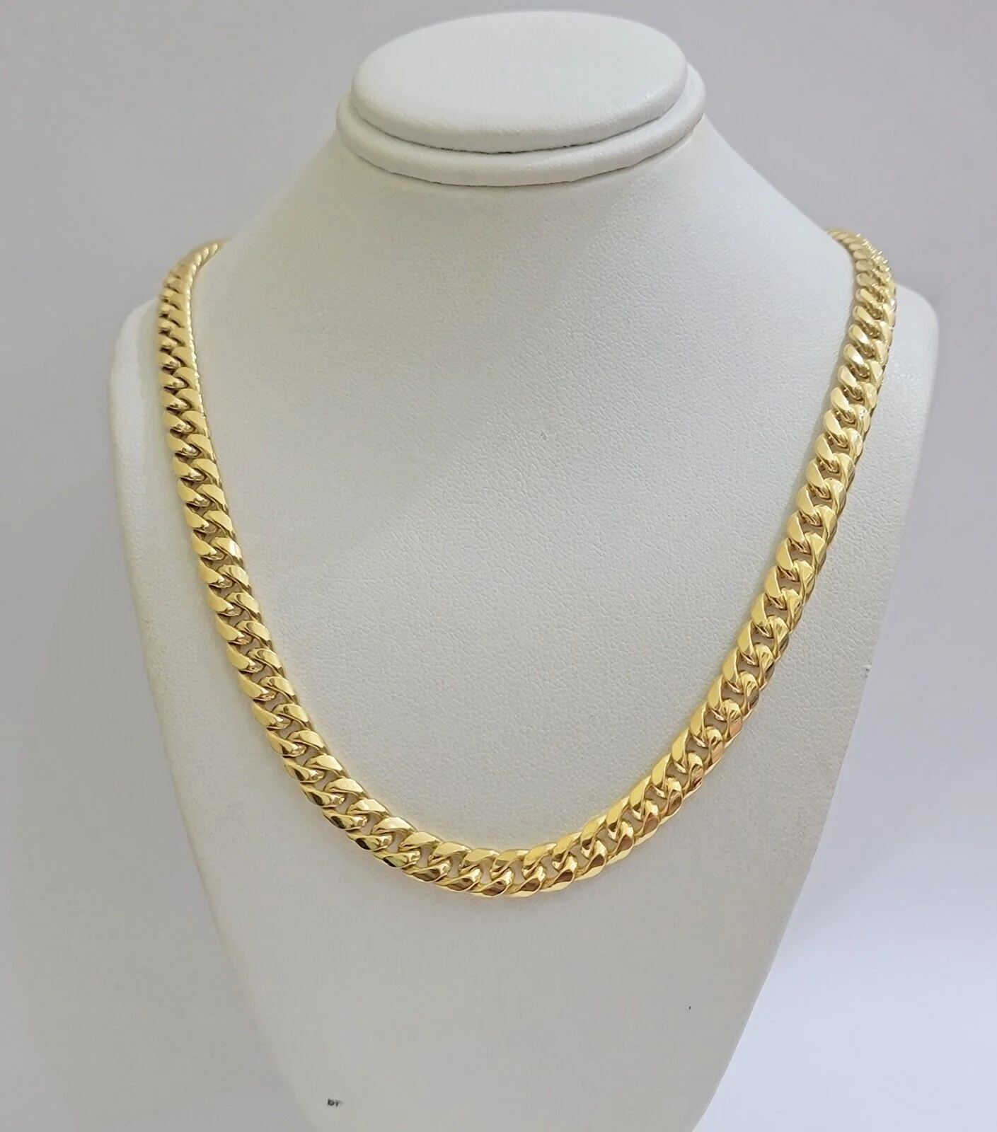10k Gold Chain necklace 6mm Miami Cuban Link 20" - 26 Inch REAL 10kt Yellow Gold - Image 2