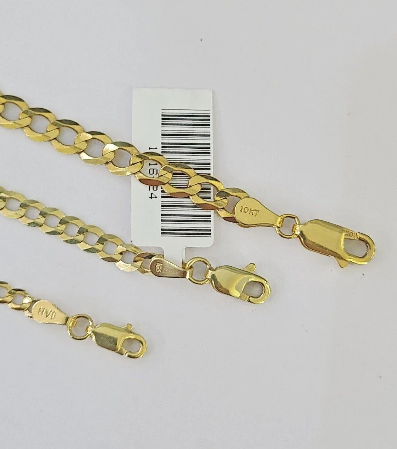 10k Gold Cuban Curb Necklace Chain 3mm 4mm 5mm 18-28 Inches 10kt Yellow Real - Image 5