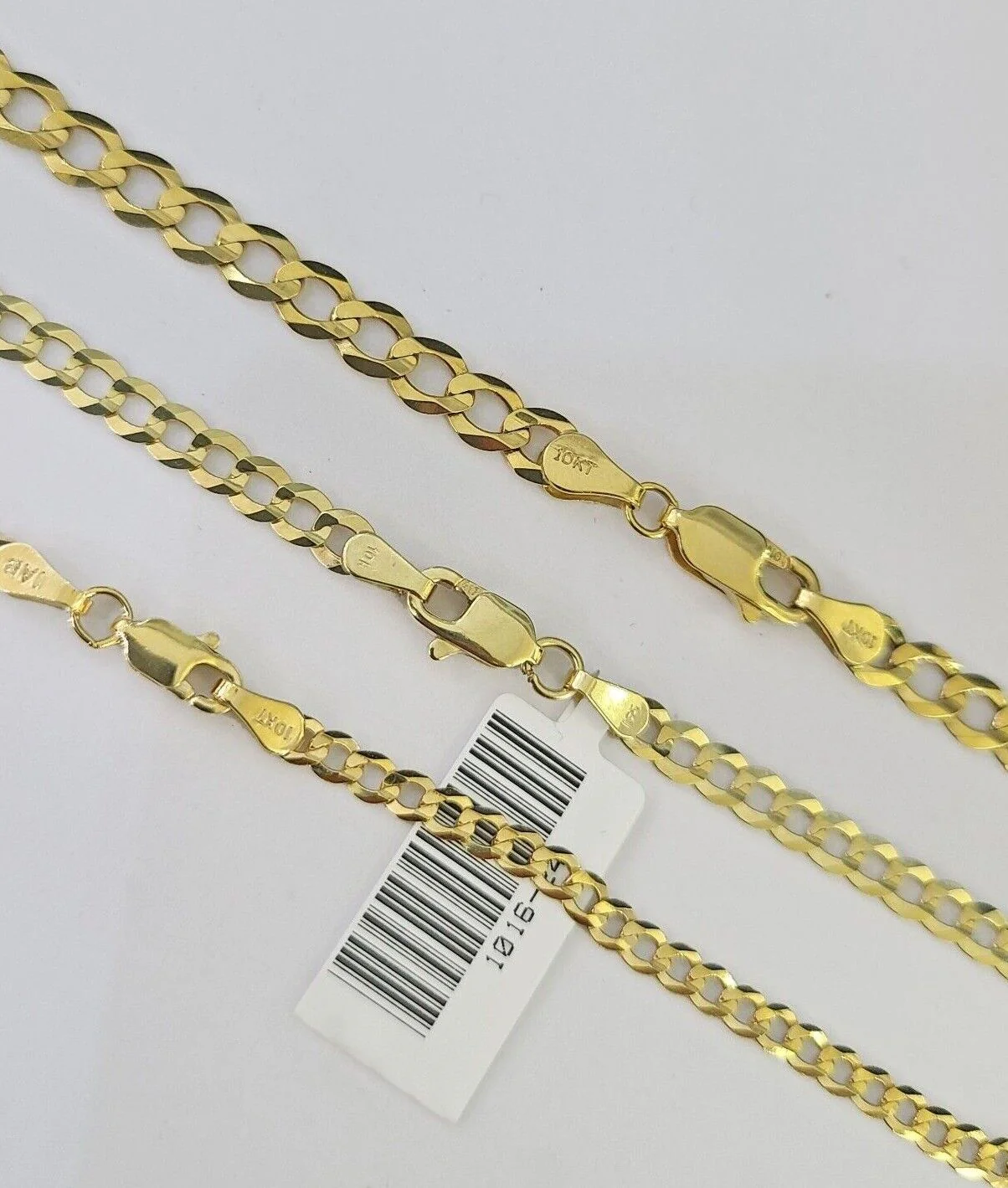 10k Gold Cuban Curb Necklace Chain 3mm 4mm 5mm 18-28 Inches 10kt Yellow Real - Image 6