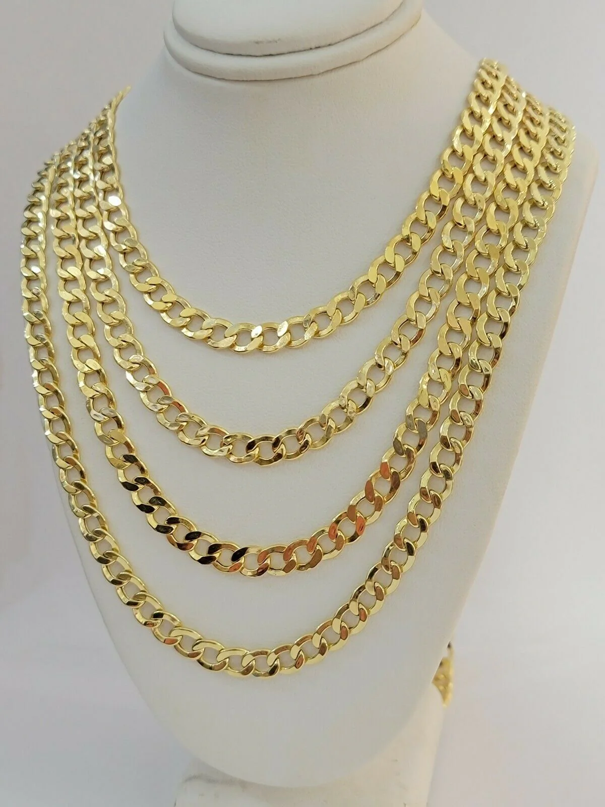 10k Gold Cuban Link Chain Necklace 6.5mm 20" 22" 24" 26" 28" REAL 10kt Yellow Gd - Image 4