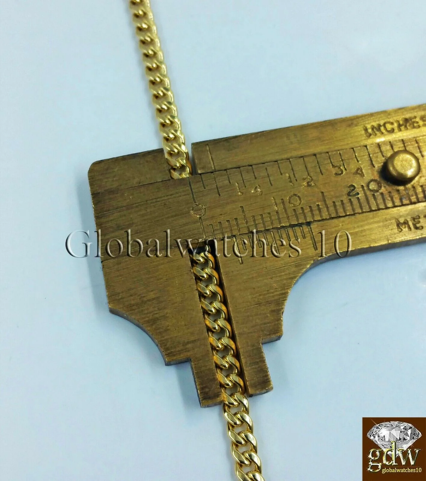 10k Gold & Diamond Lion's Head Charm with 26" Inch Miami Cuban Chain Men Real - Image 3