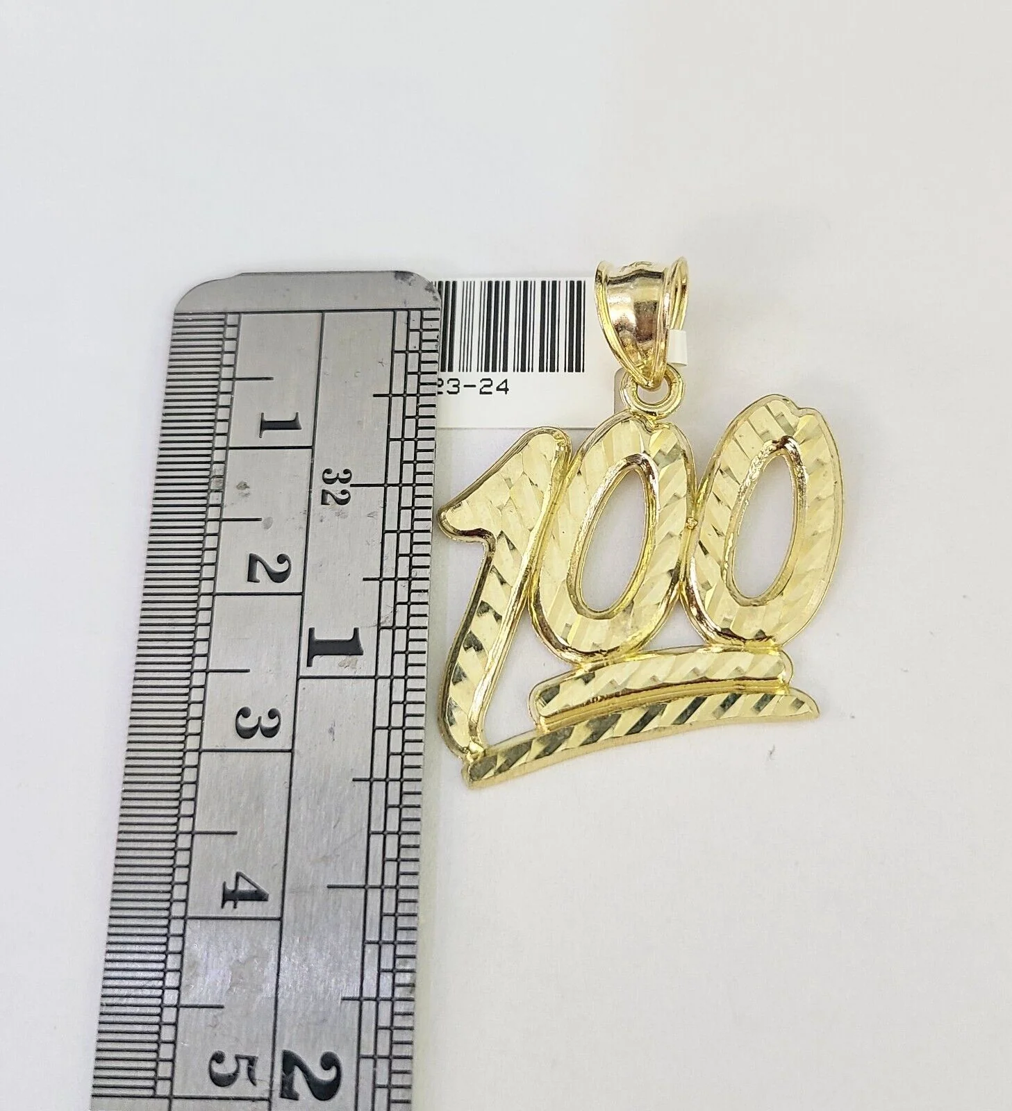 10K Gold Franco Chain 100 Charm Pendant 20-26 inches 2.5mm REAL Yellow - Image 2