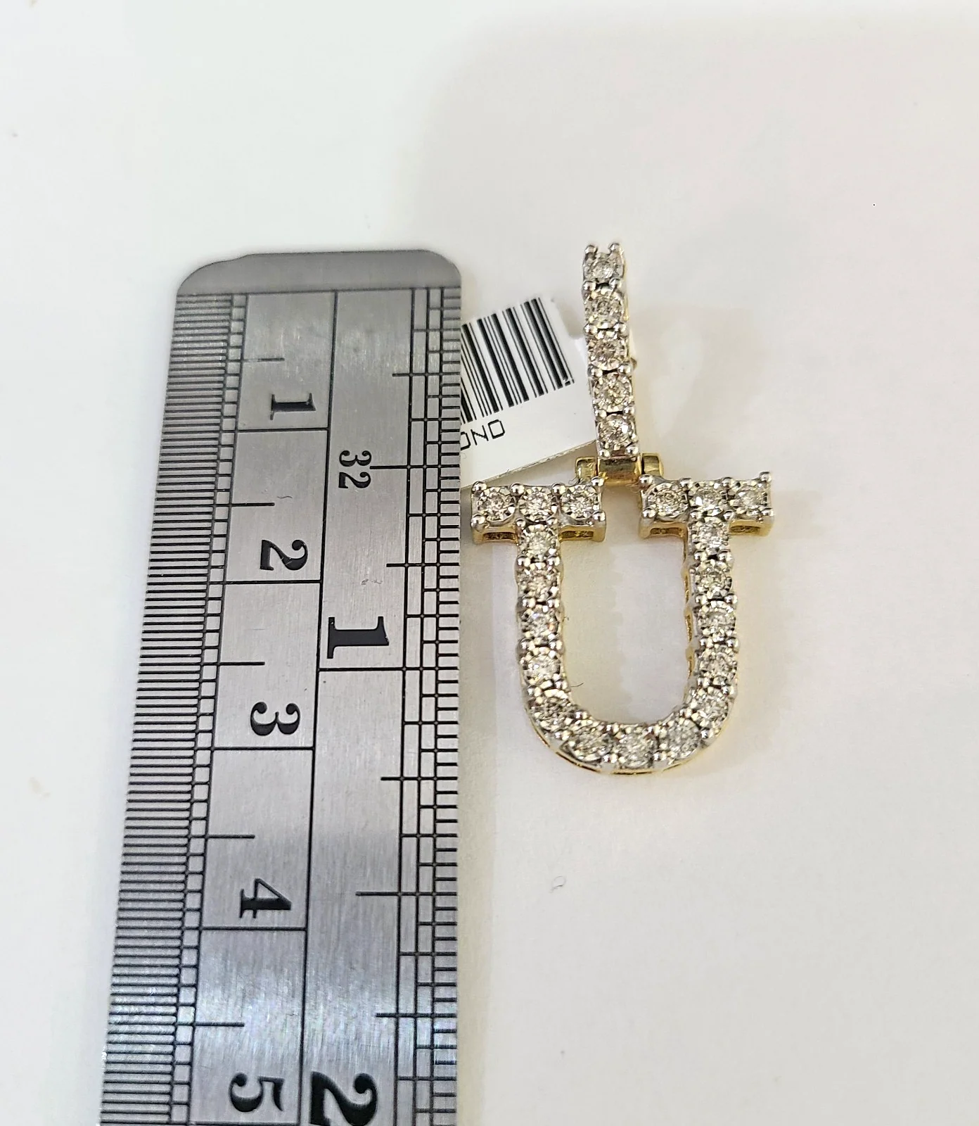 10K Gold Miami Cuban Chain Y Diamond Initial 18"-24" 2mm Pendant Necklace SET - Image 3
