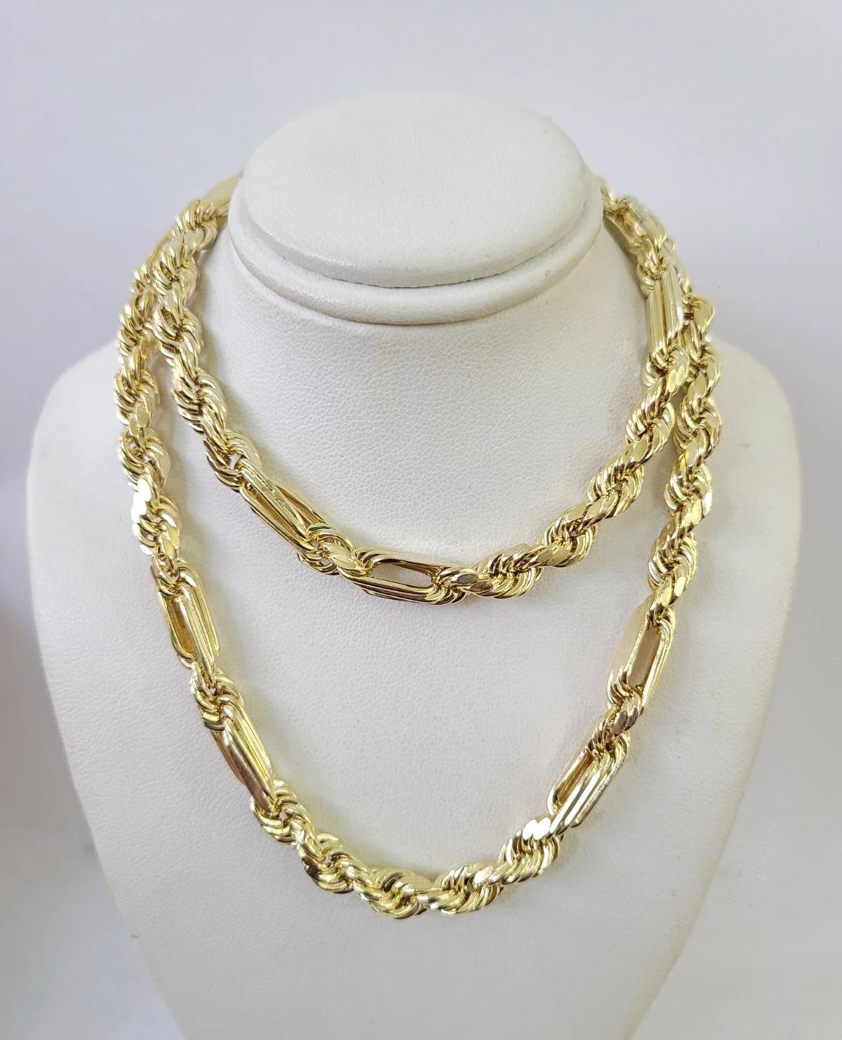 10k Gold Milano Rope Chain Necklace 24" 7mm 10kt Yellow Gold REAL
