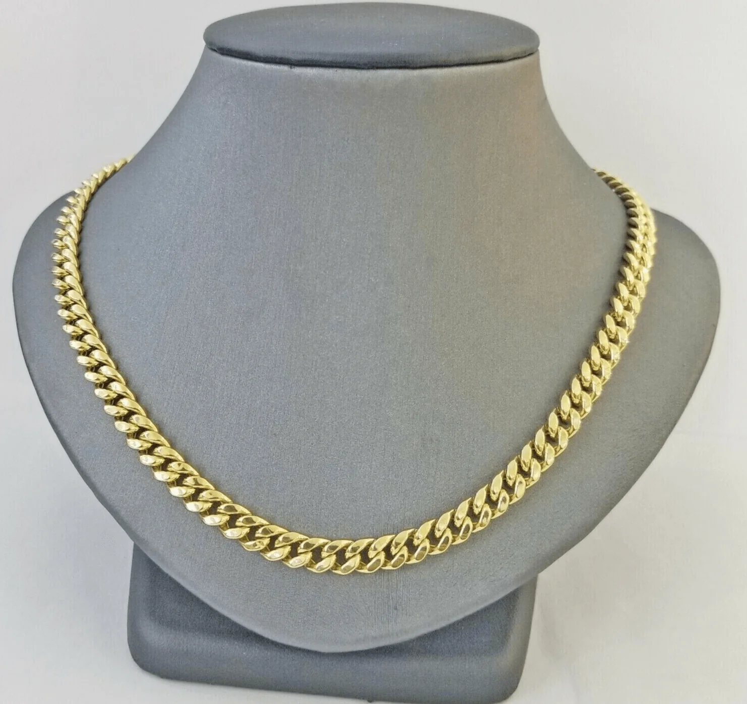 10k Gold Necklace 7mm 24 Inch Miami Cuban Link Chain REAL 10kt yellow Gold Men's - Image 8