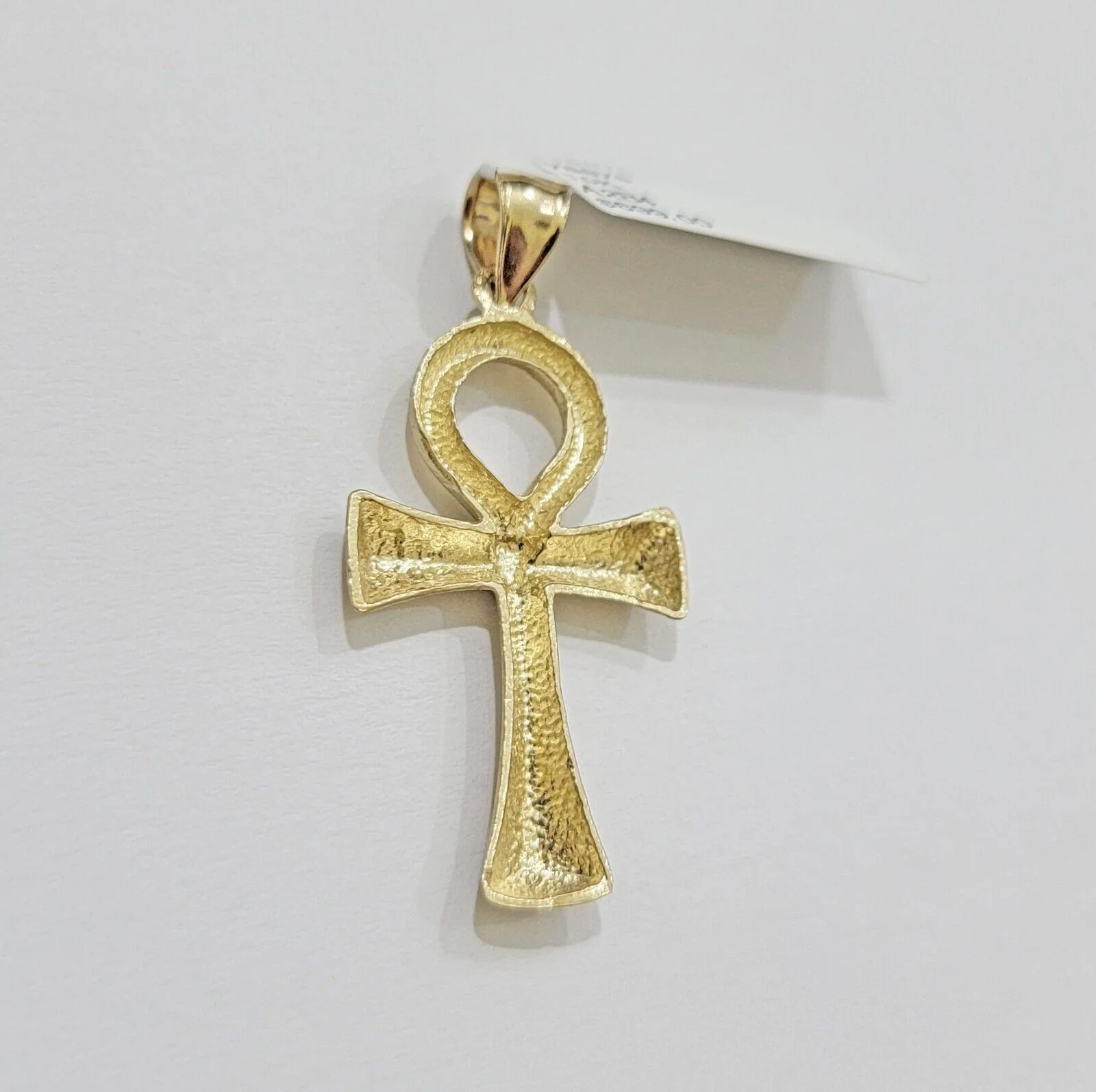 10k Gold Rope Chain Ankh Cross Charm Pendant Set 18"-28" inch 3mm Necklace, REAL - Image 8