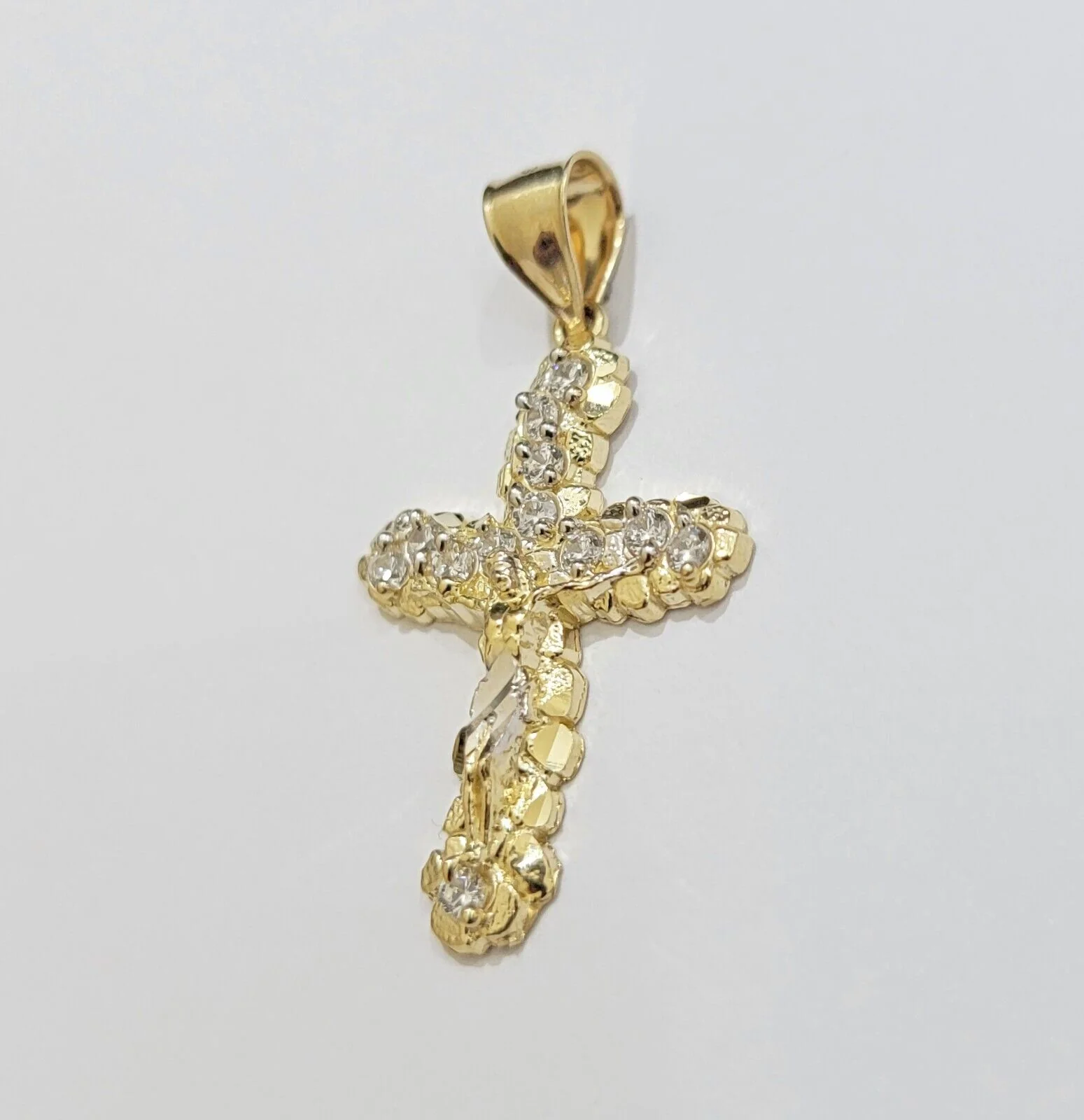 10k Gold Rope Chain Jesus Cross Charm Pendant Set 18-28" inch 4mm Necklace, REAL - Image 4