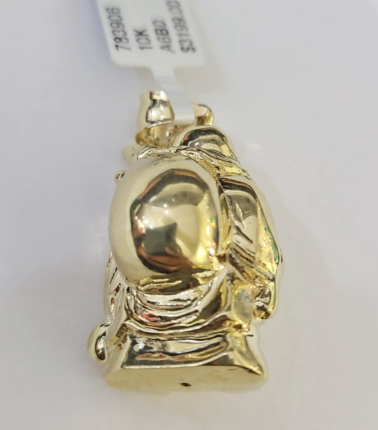 10k Laughing Buddha Charm Pendant Yellow Gold Genuine REAL 10Kt - Image 5