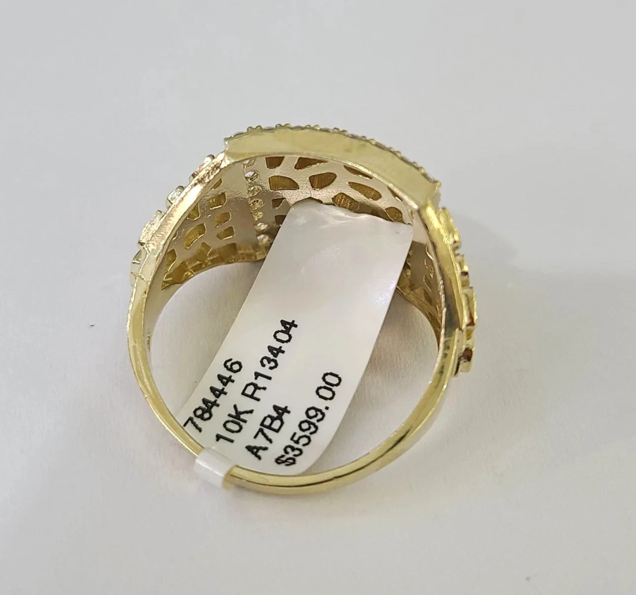 10k Nugget Ring Yellow Gold Women Men Real Genuine 10Kt - Image 4