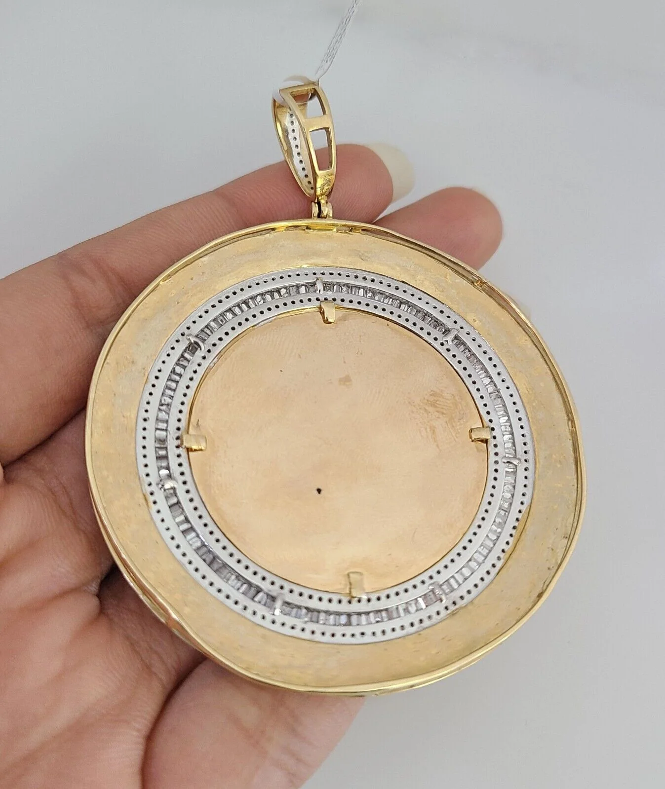 10k Real Memory Pendant Charm 10kt Real Diamond Charm Yellow Gold - Image 5