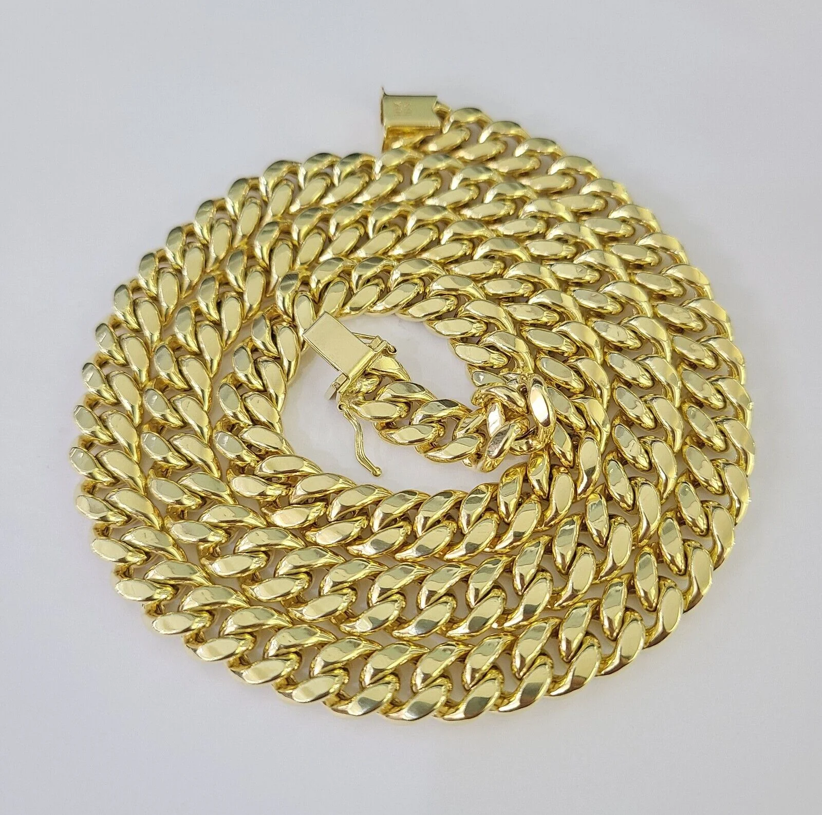 10k Real Miami Cuban Royal Link Chain 26 inch 9mm Genuine Yellow Genuine - Image 7