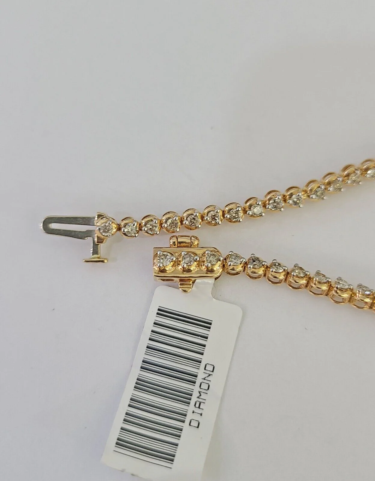 10K Rose Gold Diamond Bracelet Women Ladies 7" REAL Genuine Gold - Image 4