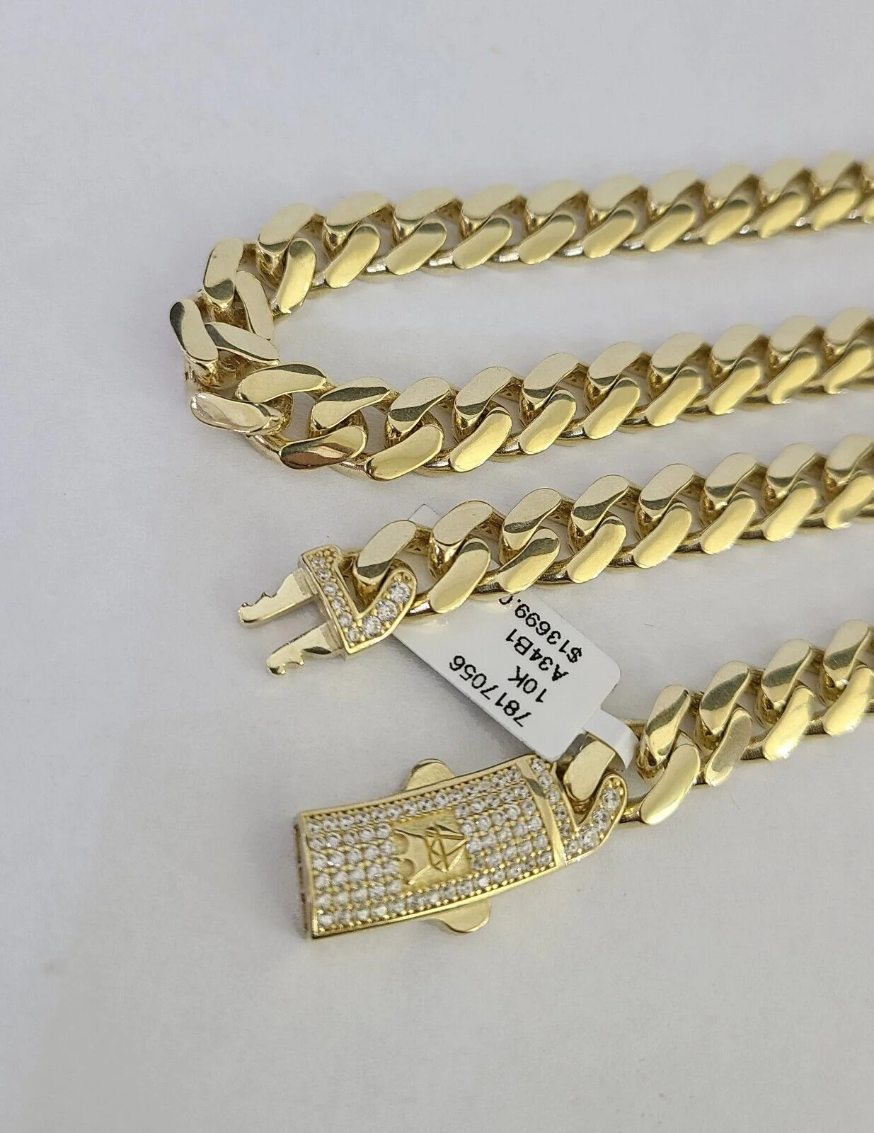 10k Royal Monaco Cuban Link Necklace Chain 9mm 24" REAL Yellow Gold - Image 5