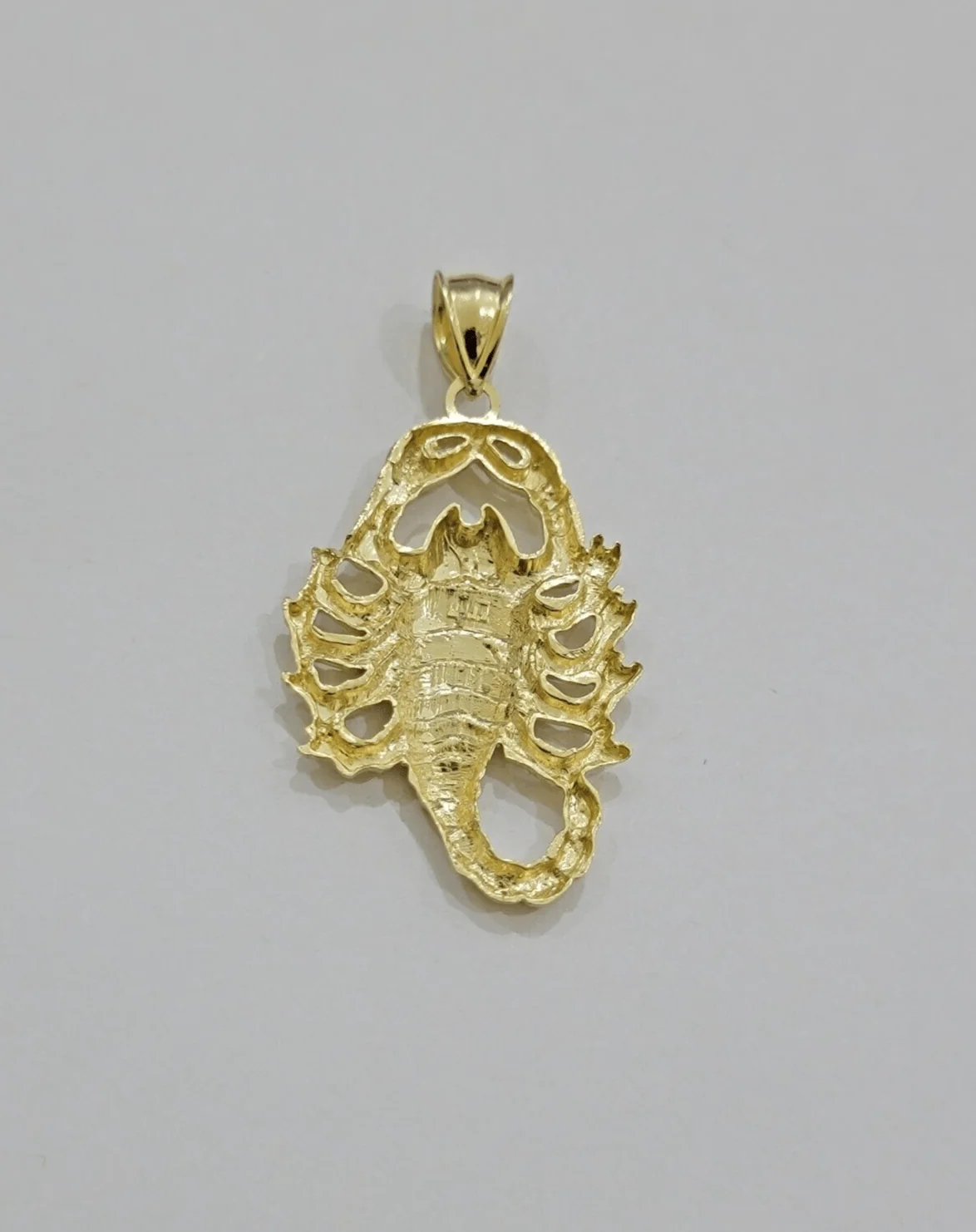 10k Scorpio Charm Pendant 1.8'' Real 10kt Yellow Gold For Chain & Necklace SALE - Image 7
