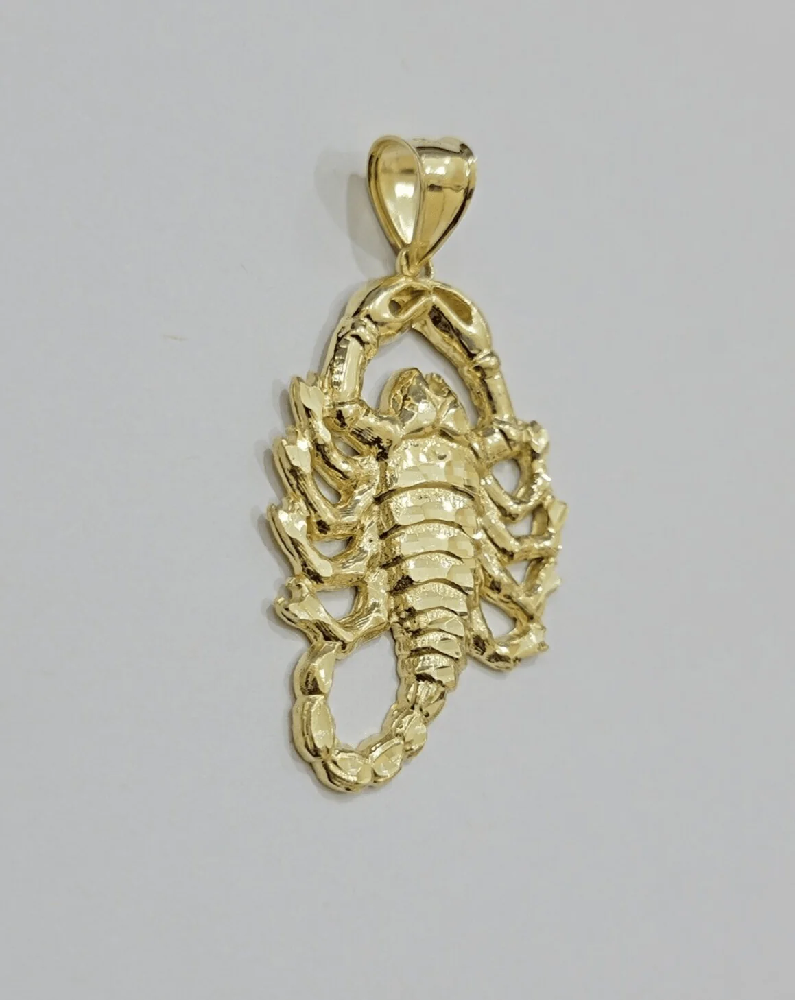 10k Scorpio Charm Pendant Men's Real 10kt Yellow Gold For Chain & Necklace SALE - Image 5