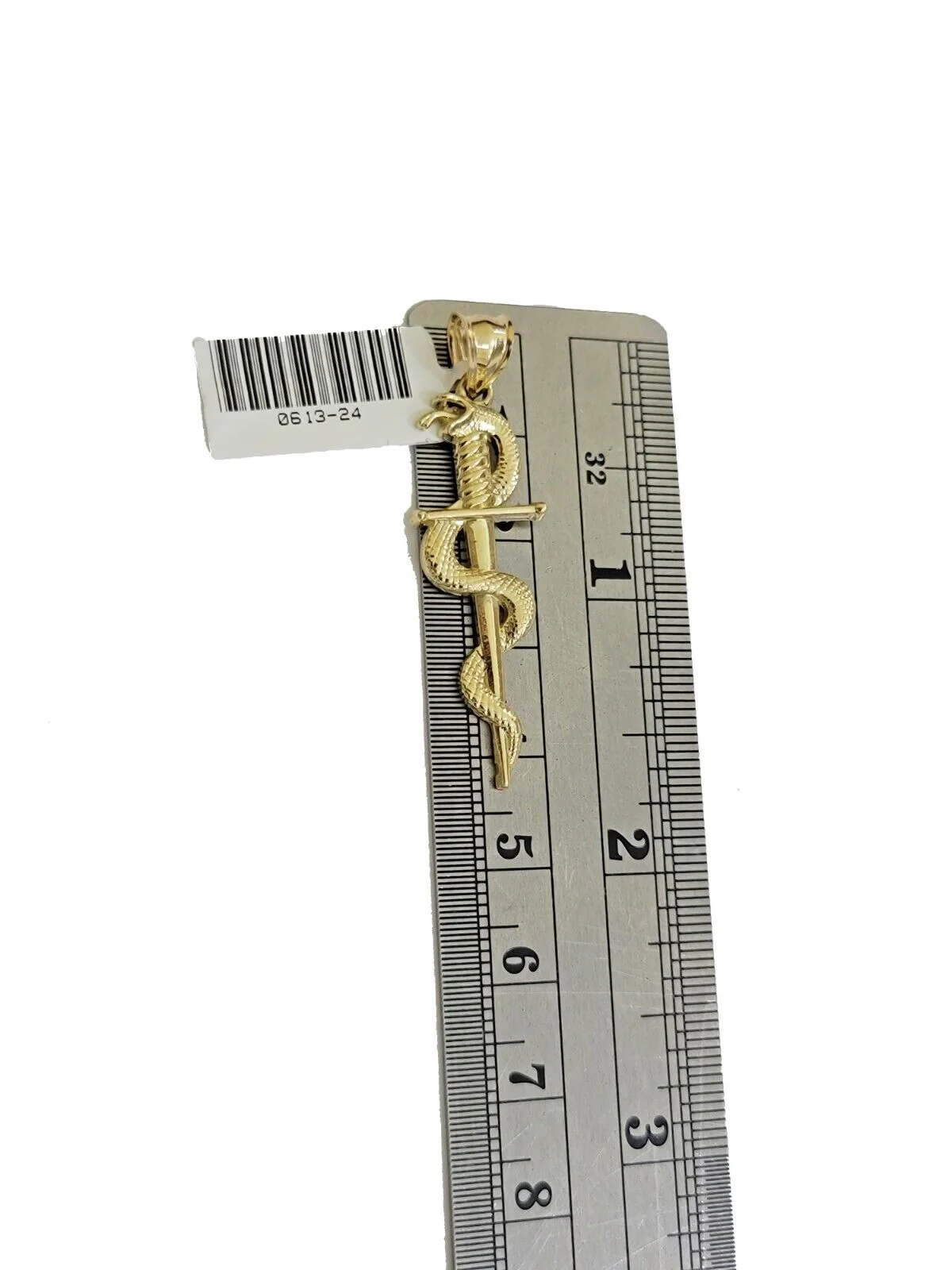 10k Snake Charm Pendant REAL 10Kt Yellow Gold For Necklace Chains BRAND NEW - Image 2