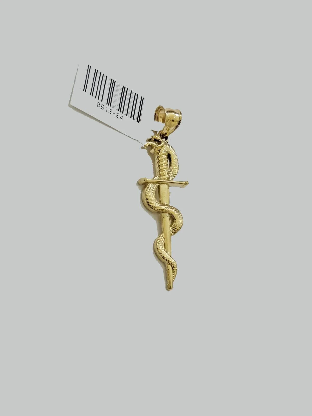 10k Snake Charm Pendant REAL 10Kt Yellow Gold For Necklace Chains BRAND NEW - Image 4