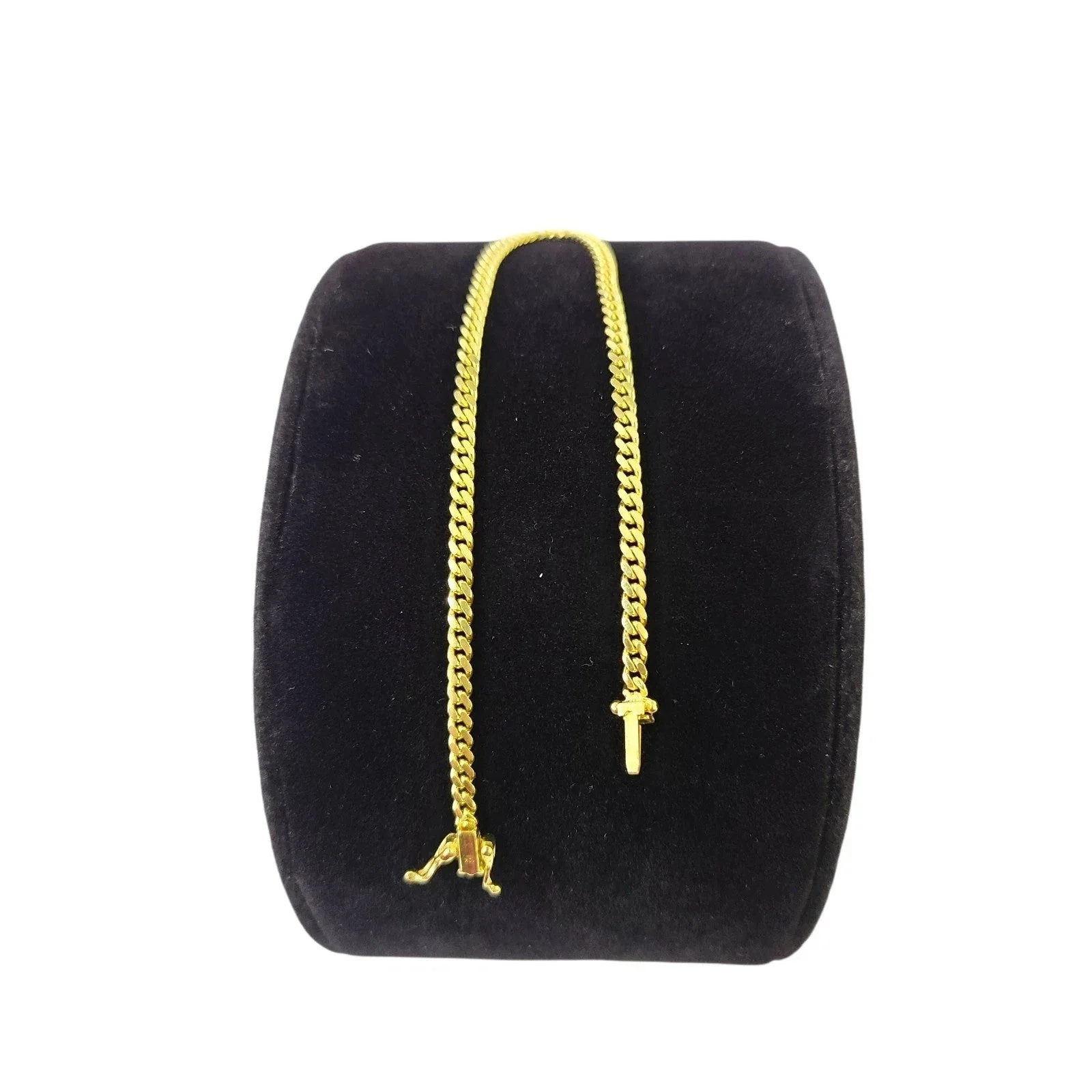 10k Solid Gold Miami Cuban Chain Bracelet Set 3mm 18"-24" Men Women Necklace - Image 6