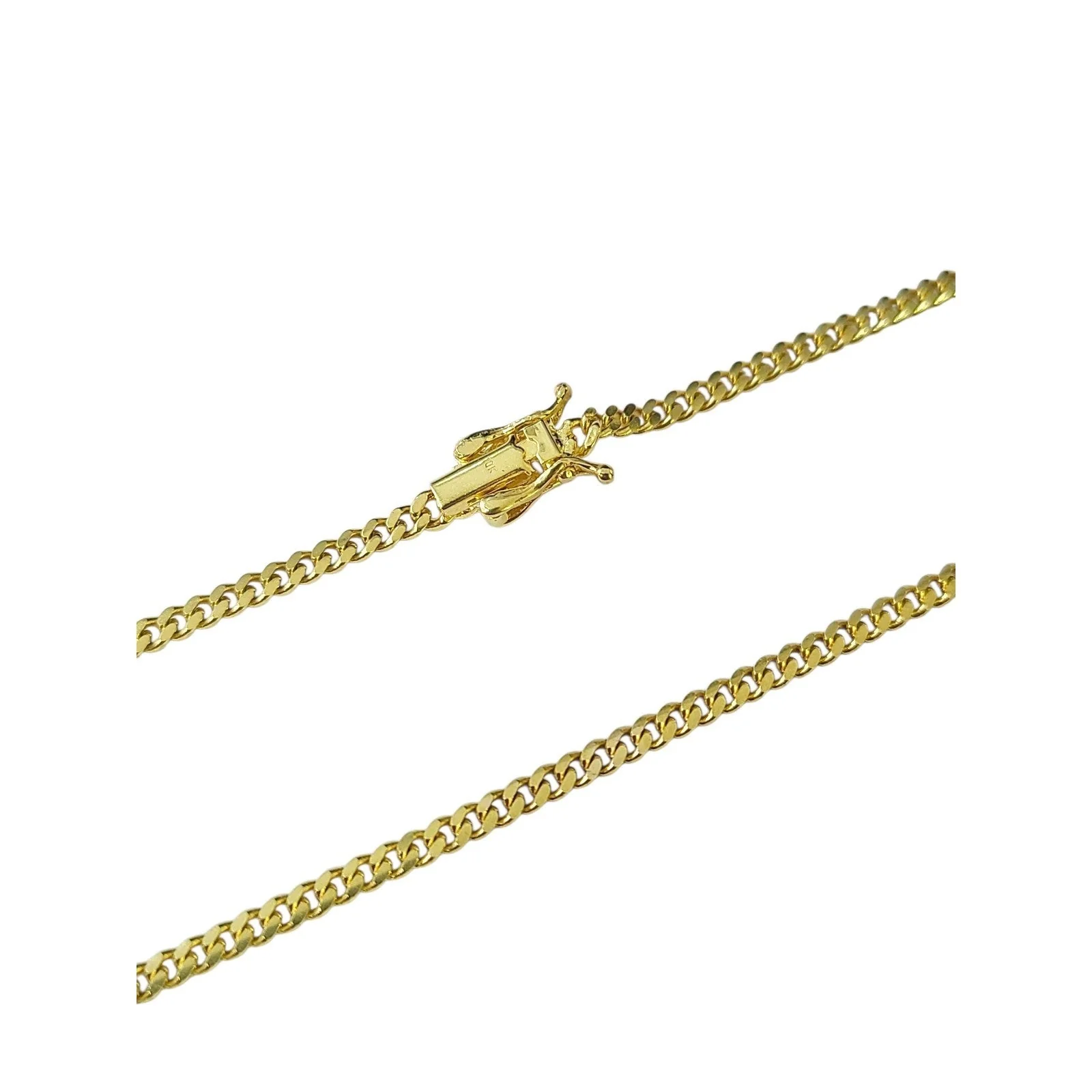 10K SOLID Gold Miami Cuban Link Chain 2mm 24" Inch Men Women Real Necklace - Image 4