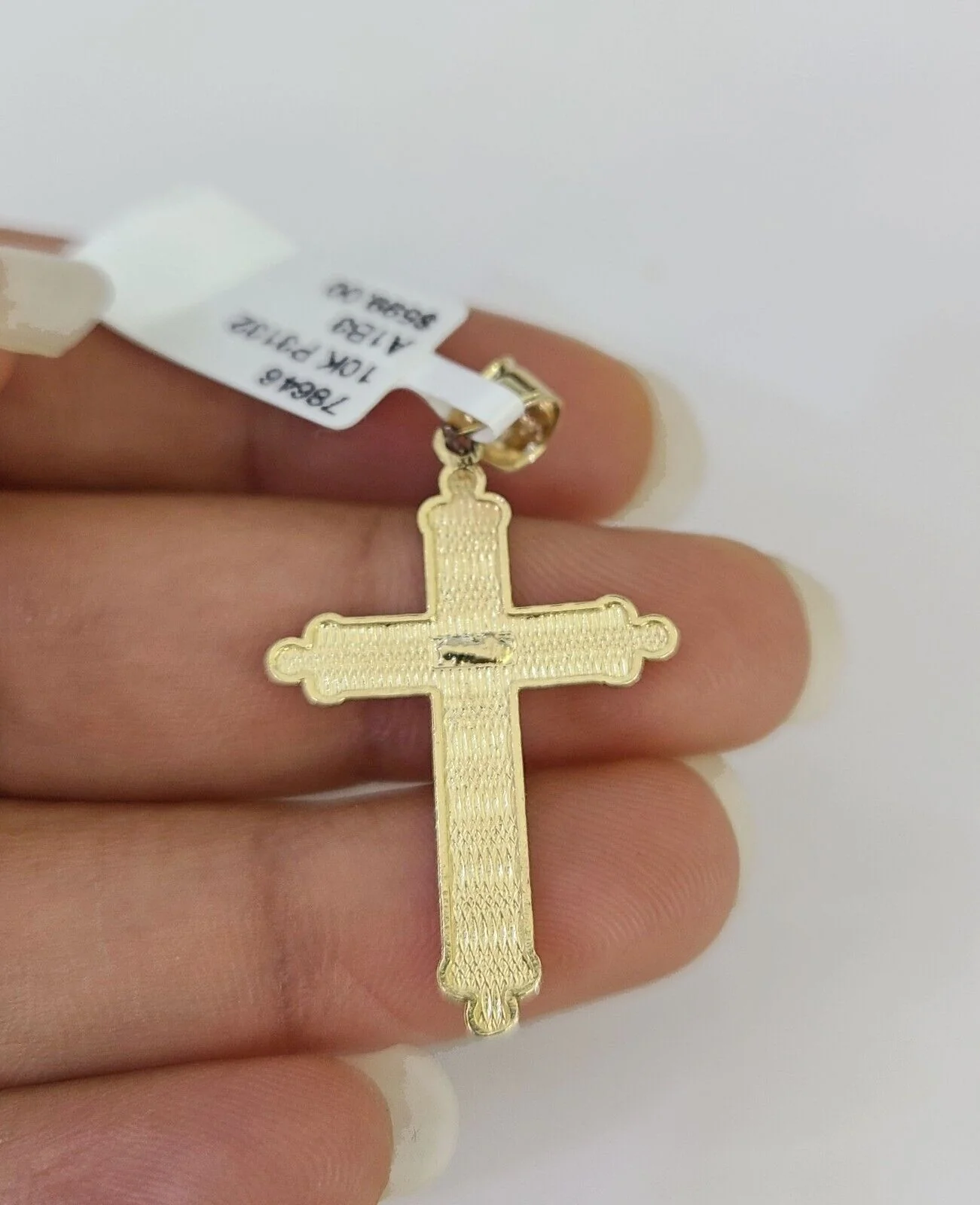 10k Solid Rope Chain 2mm Jesus Cross Pendant Charm Necklace SET 18-24 in - Image 8
