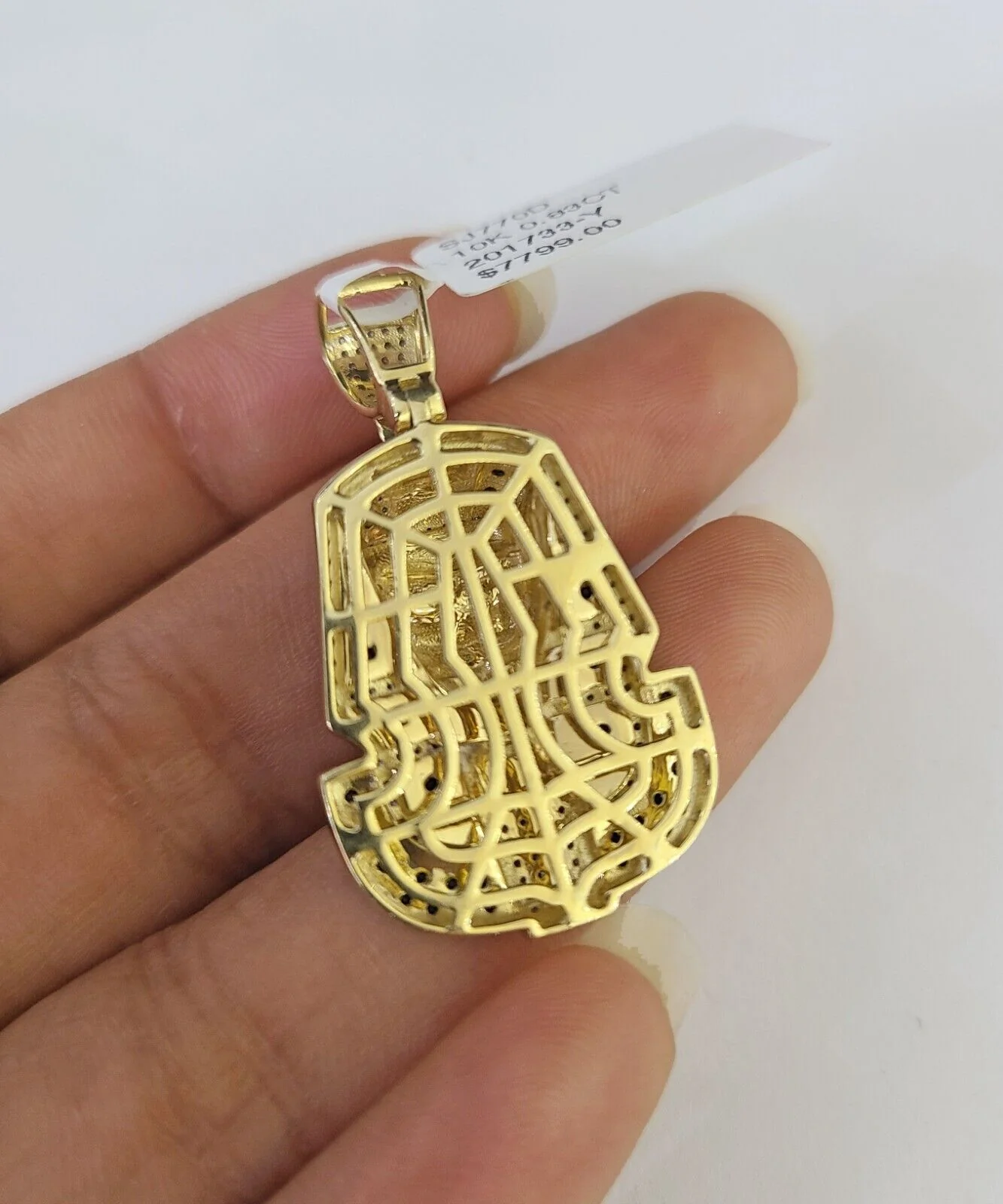 10k Solid Rope Chain Pharaoh Charm Diamond Set 4mm 20"-28" Necklace Gold Yellow - Image 7