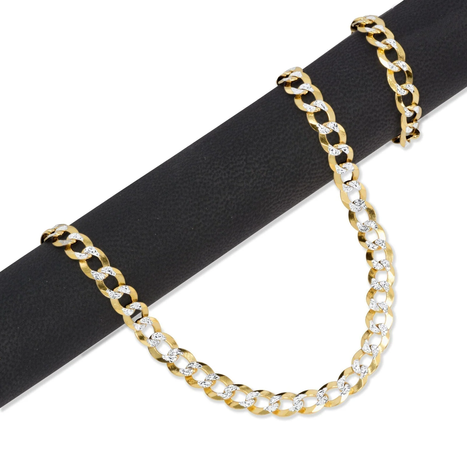 10K Solid Yellow Gold Cuban Curb Chain 12mm Diamond Cut Necklace 30'' Inches - Image 2