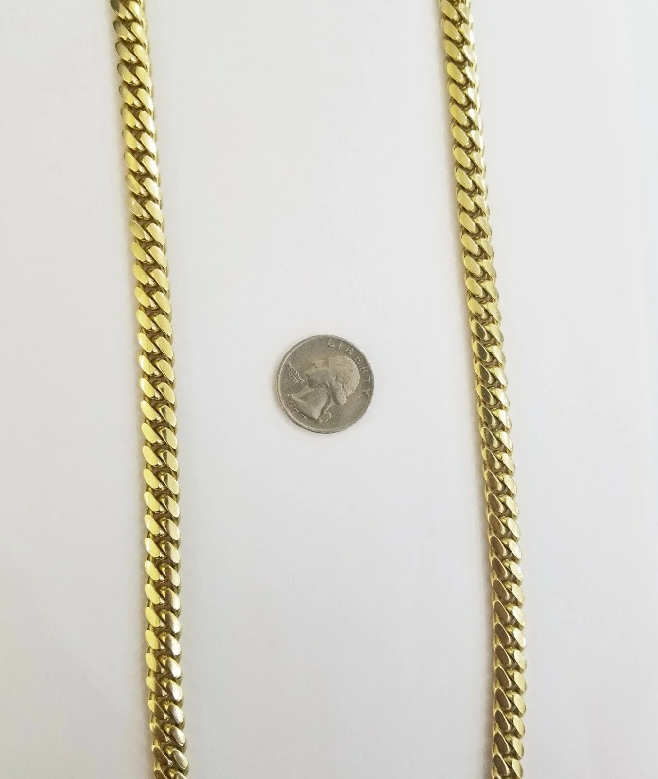 10K SOLID Yellow Gold Miami Cuban Chain 8mm 24" Inch men's Real gold 10kt - Image 4