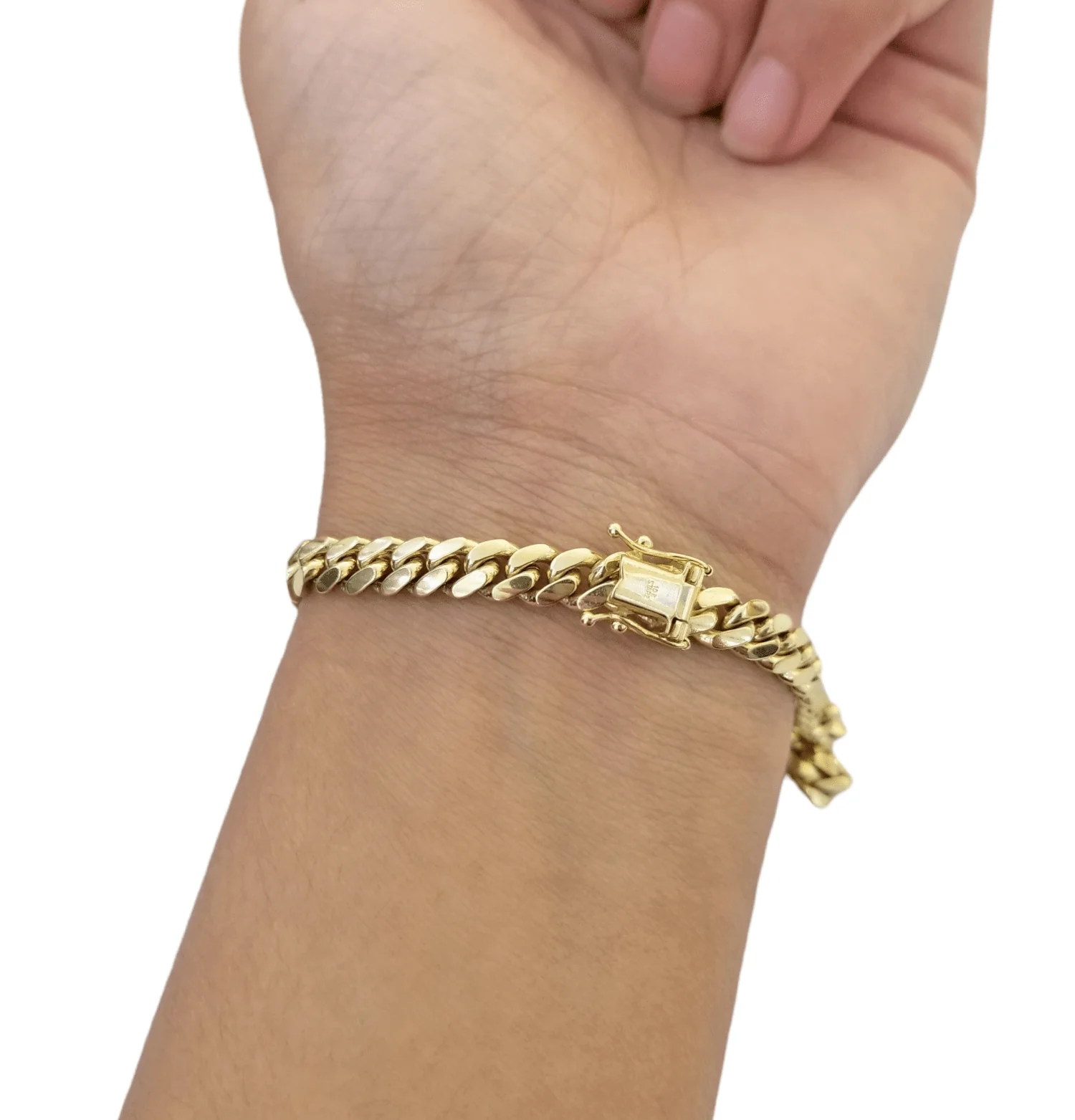 10k Solid Yellow Miami Cuban Link Bracelet 6mm 9" Inch Real - Image 2