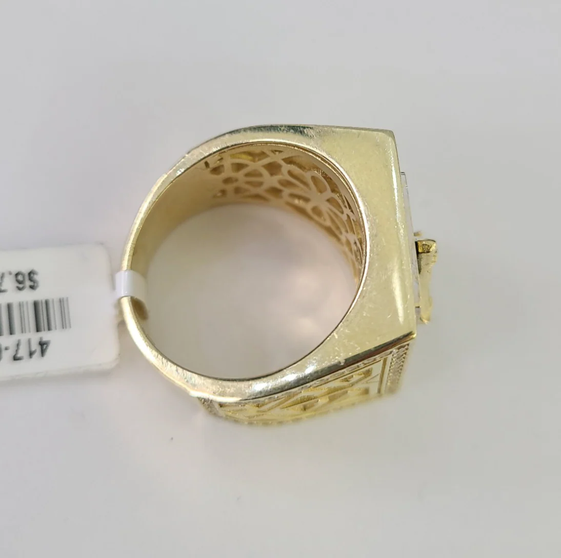 10k Virgin Mary Ring Casual Band Yellow Gold Genuine Brand New Religious All Sizes - Image 6