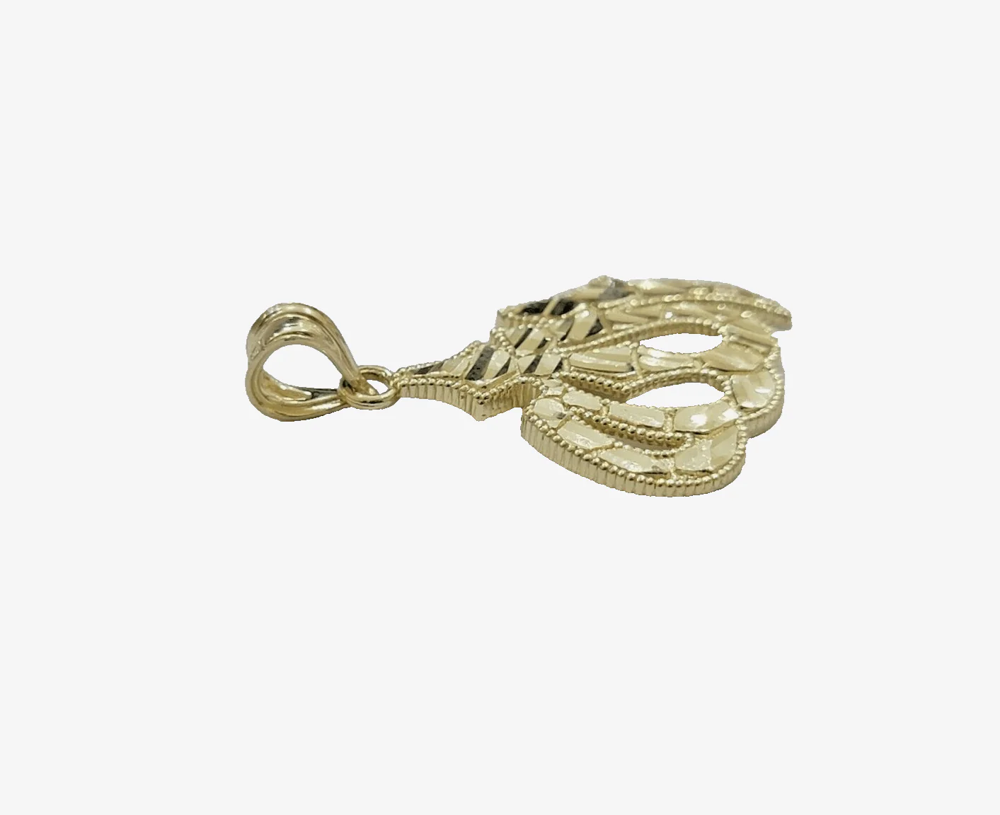 10k Yellow Gold Allah Charm Rope Chain 22 Inch Necklace 10kt Pendant Real - Image 2