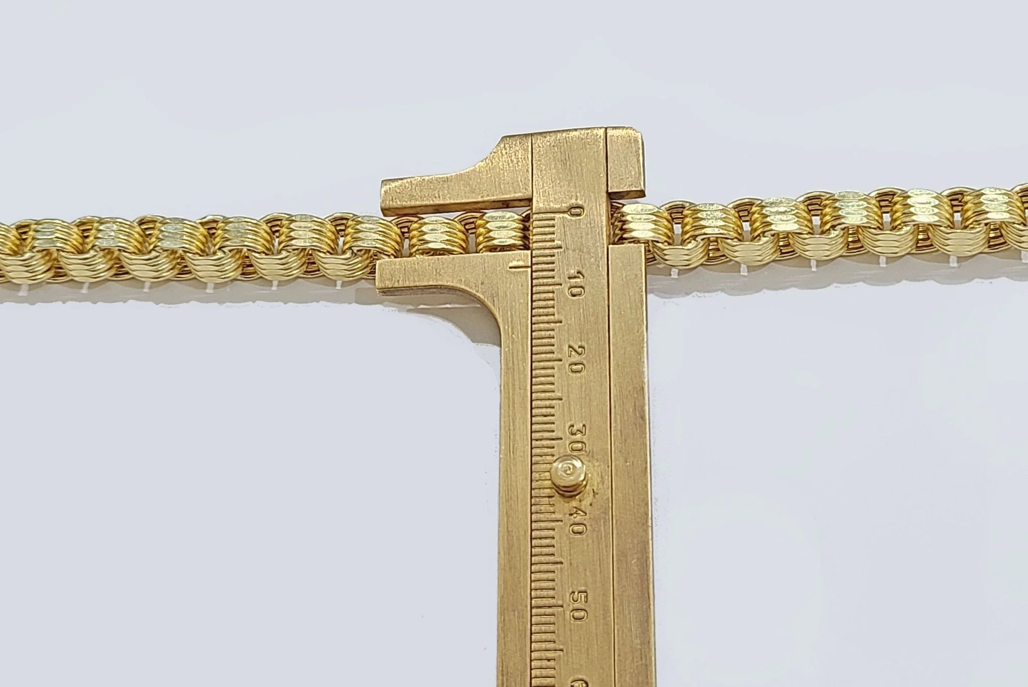 10k Yellow Gold Box Byzantine Chain 7mm 22" inch Unisex Real 10kt Necklace Men's - Image 5