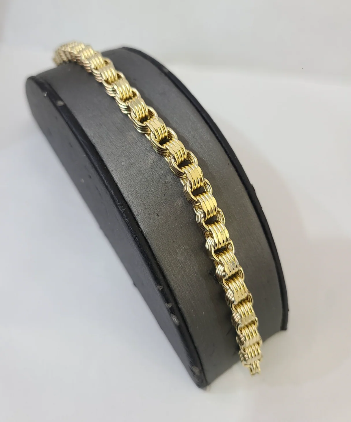 10k Yellow Gold Byzantine Chain 6mm Necklace Bracelet Set Real Men Women Real - Image 5