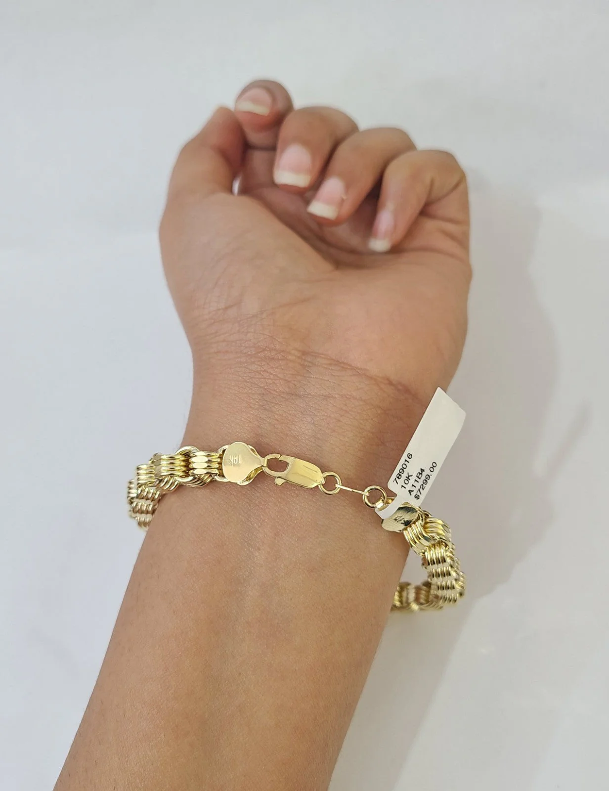 10k Yellow Gold Byzantine Chain 7mm Necklace Bracelet Set Real Men Women Real - Image 8