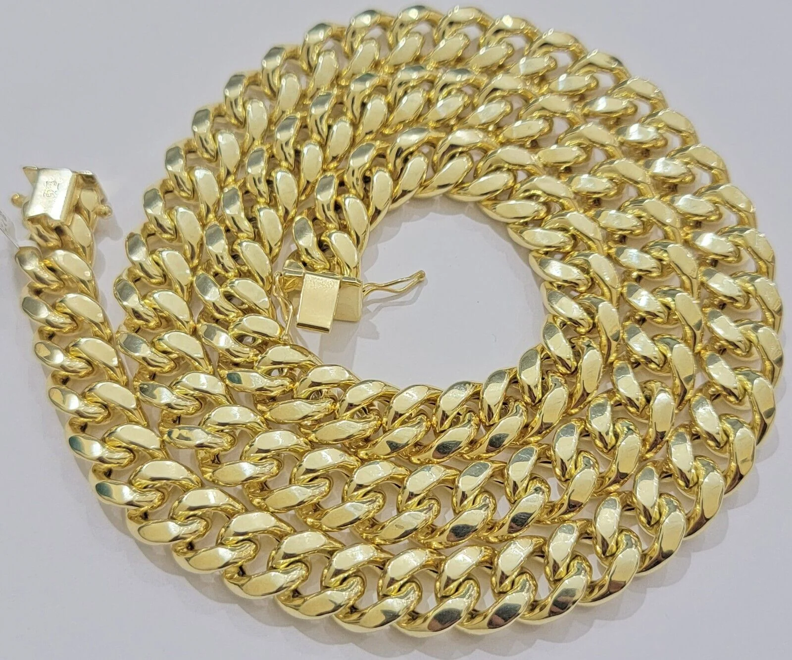 10k Yellow Gold Chain 12mm Miami Cuban Link Necklace 20"-30" Real 10kt Box Clasp - Image 11