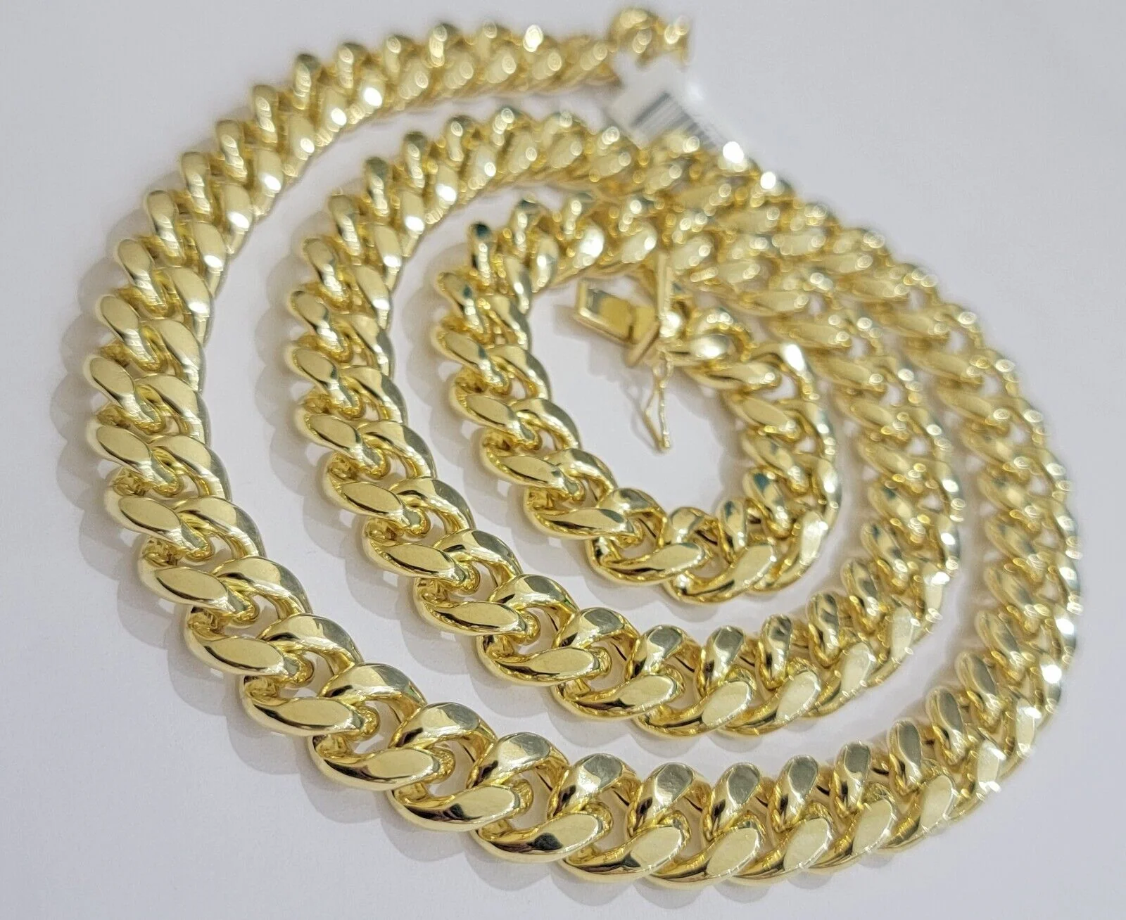 10k Yellow Gold Chain 12mm Miami Cuban Link Necklace 20"-30" Real 10kt Box Clasp - Image 12