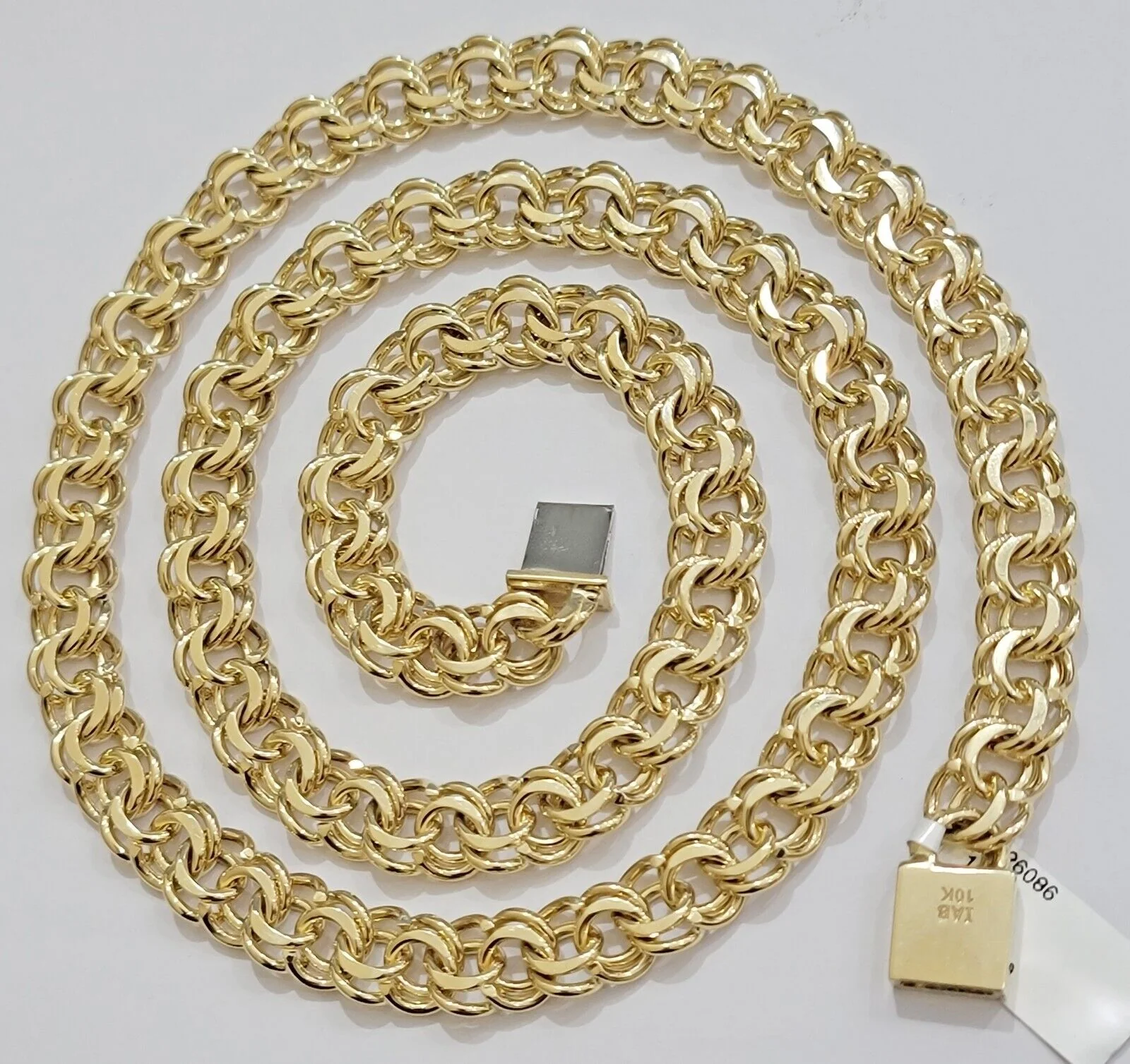 Real 10k Yellow Gold Chino Chain Solid Link Necklace 5mm-11mm 22"-26" Mens - Image 4
