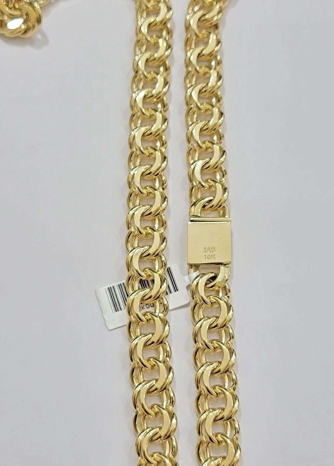 10k Yellow Gold Chino Chain Solid Link Necklace 9mm 22"-26" Real 10kt Box Clasp - Image 16
