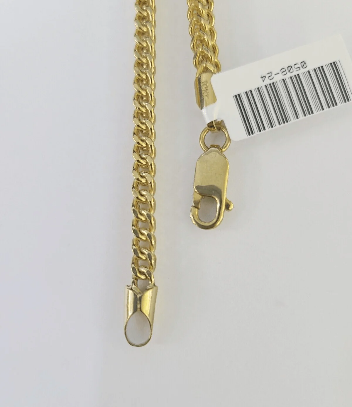 10k Yellow Gold Franco Bracelet 3mm 7.25" Inch Men Women Link Real - Image 5